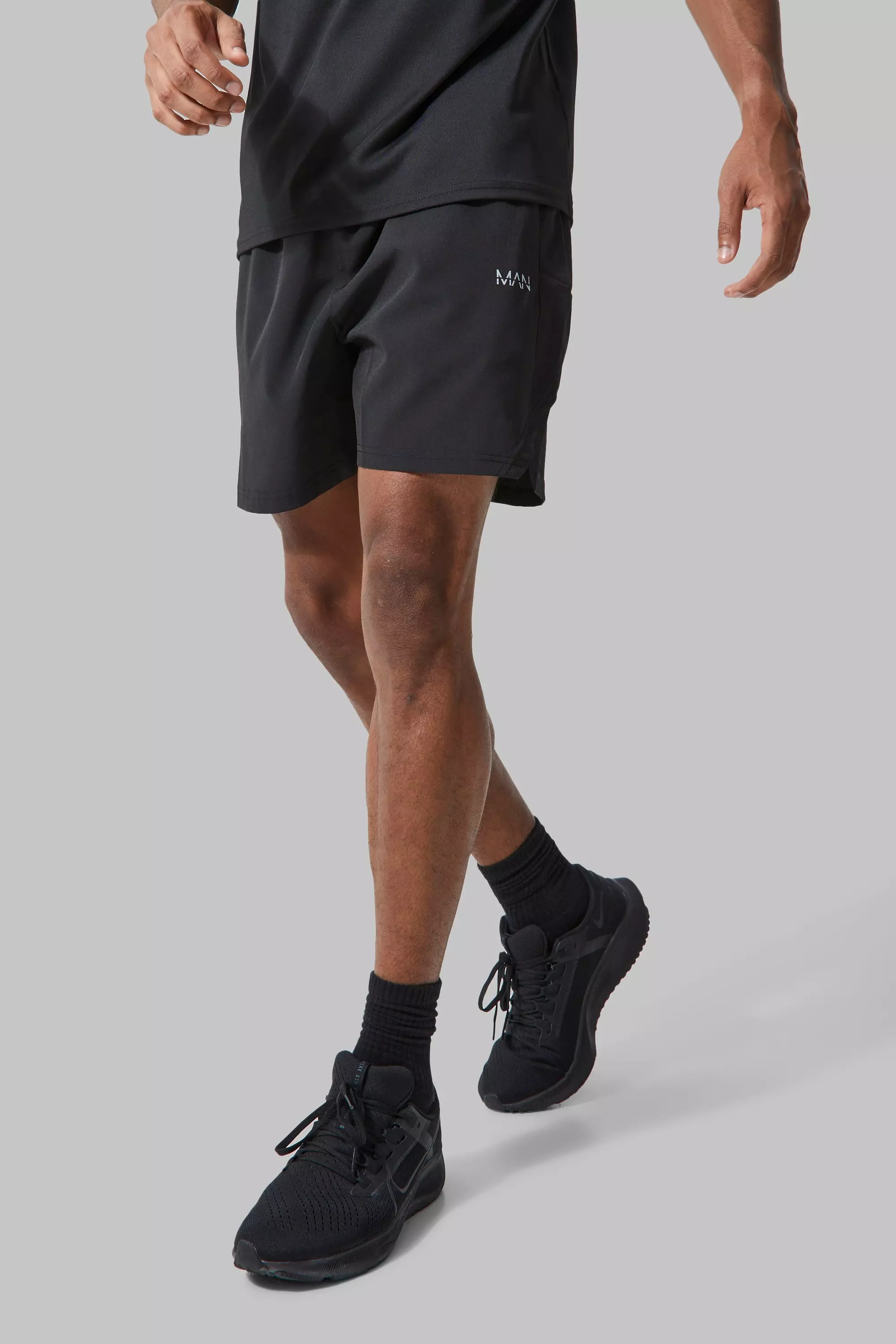 Man Active X Andrei Stretch Gym Shorts Black