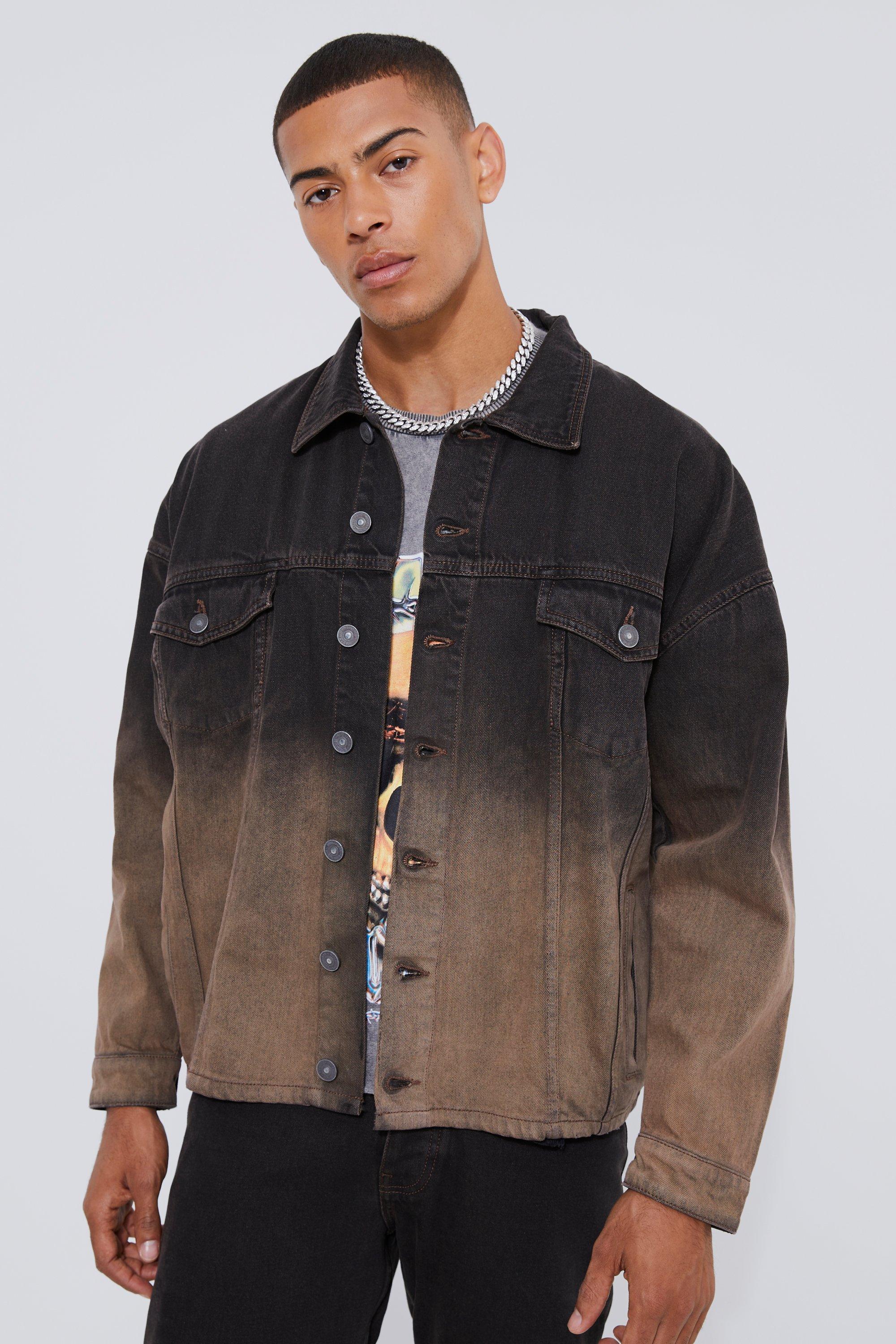 Veste en jean oversize, Brown