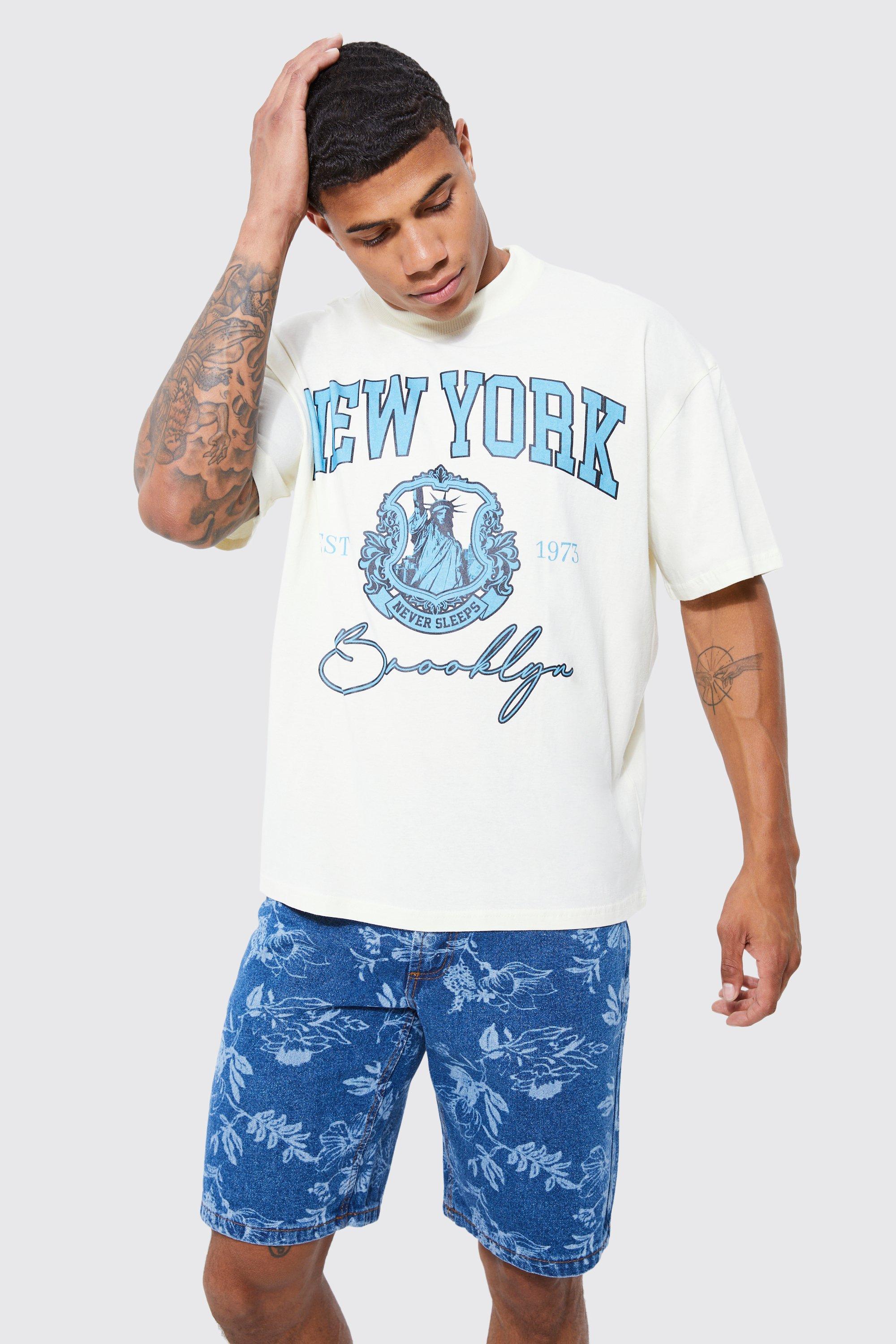 Tall Oversized Extended Neck New York T-shirt