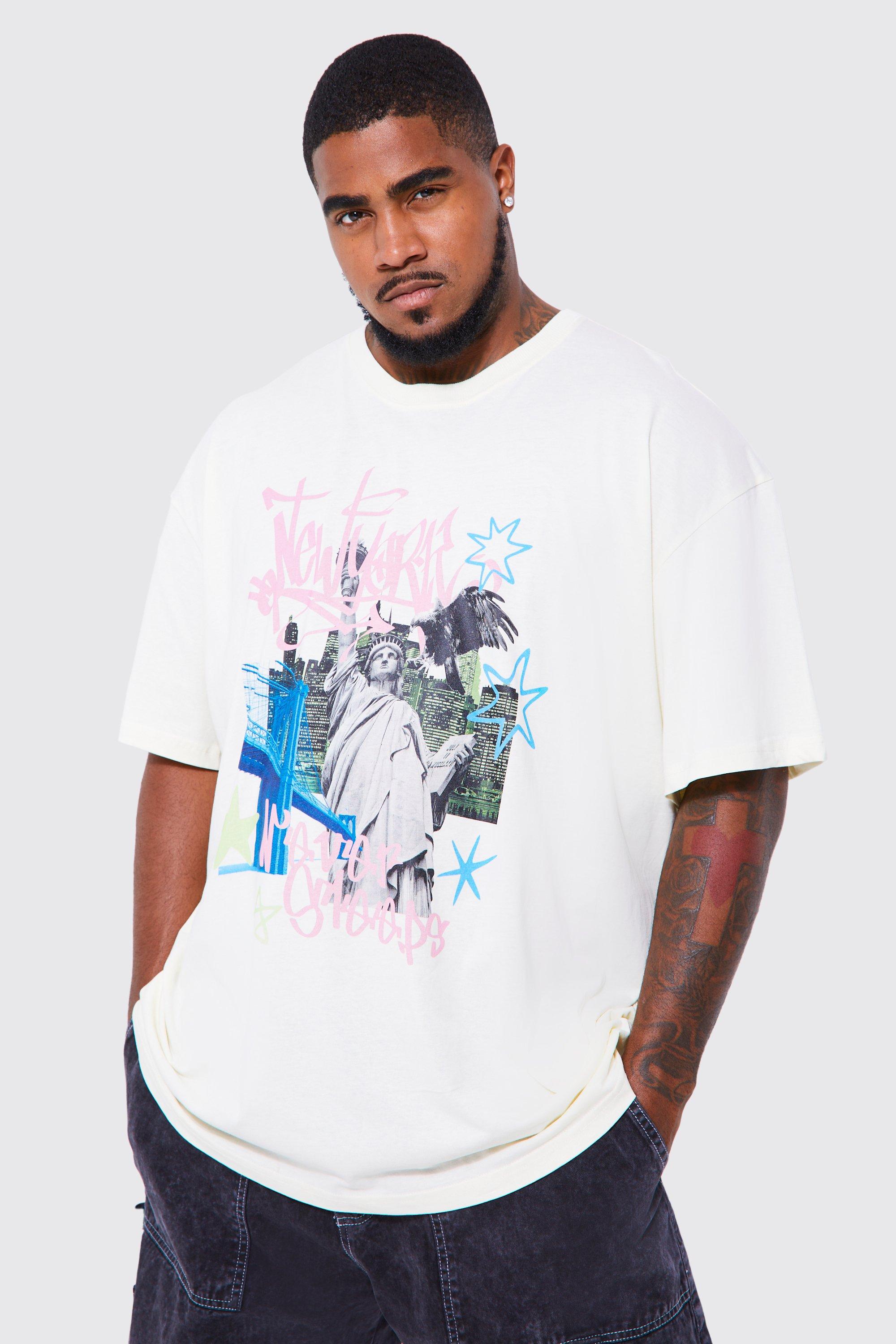 GRAFFITI PRINT T-SHIRT - Ecru