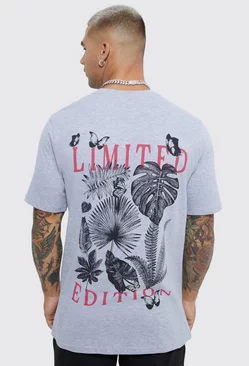 Grey Limited Edition Flower Paradise T-shirt