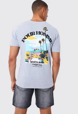 Grey Pour Homme Scenic California T-shirt