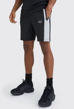 Black Man Active Panelled Shorts