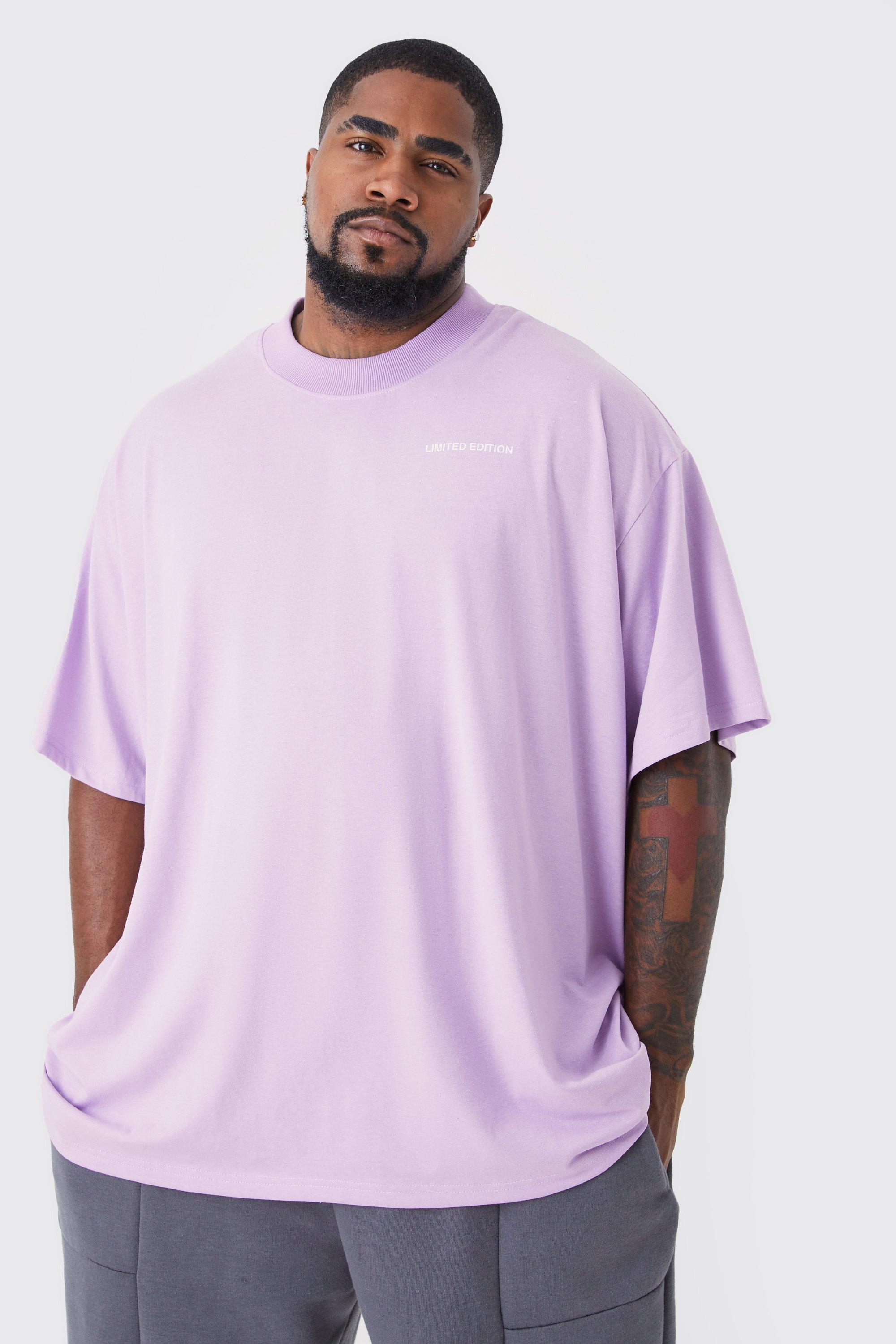 Plus Size Lilac Purple Oversized T-Shirt