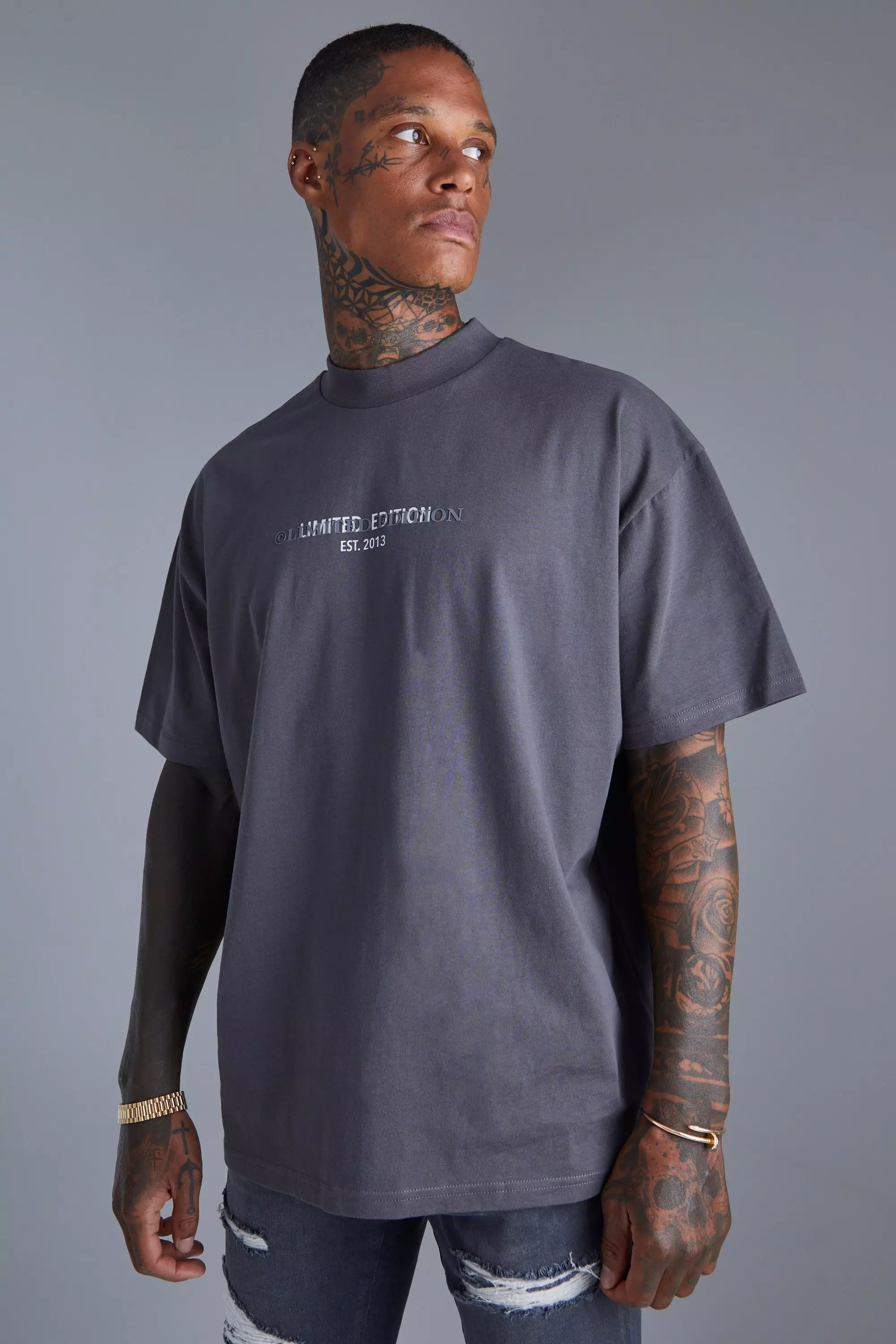 Oversized Limited Heavyweight T-shirt Dark grey