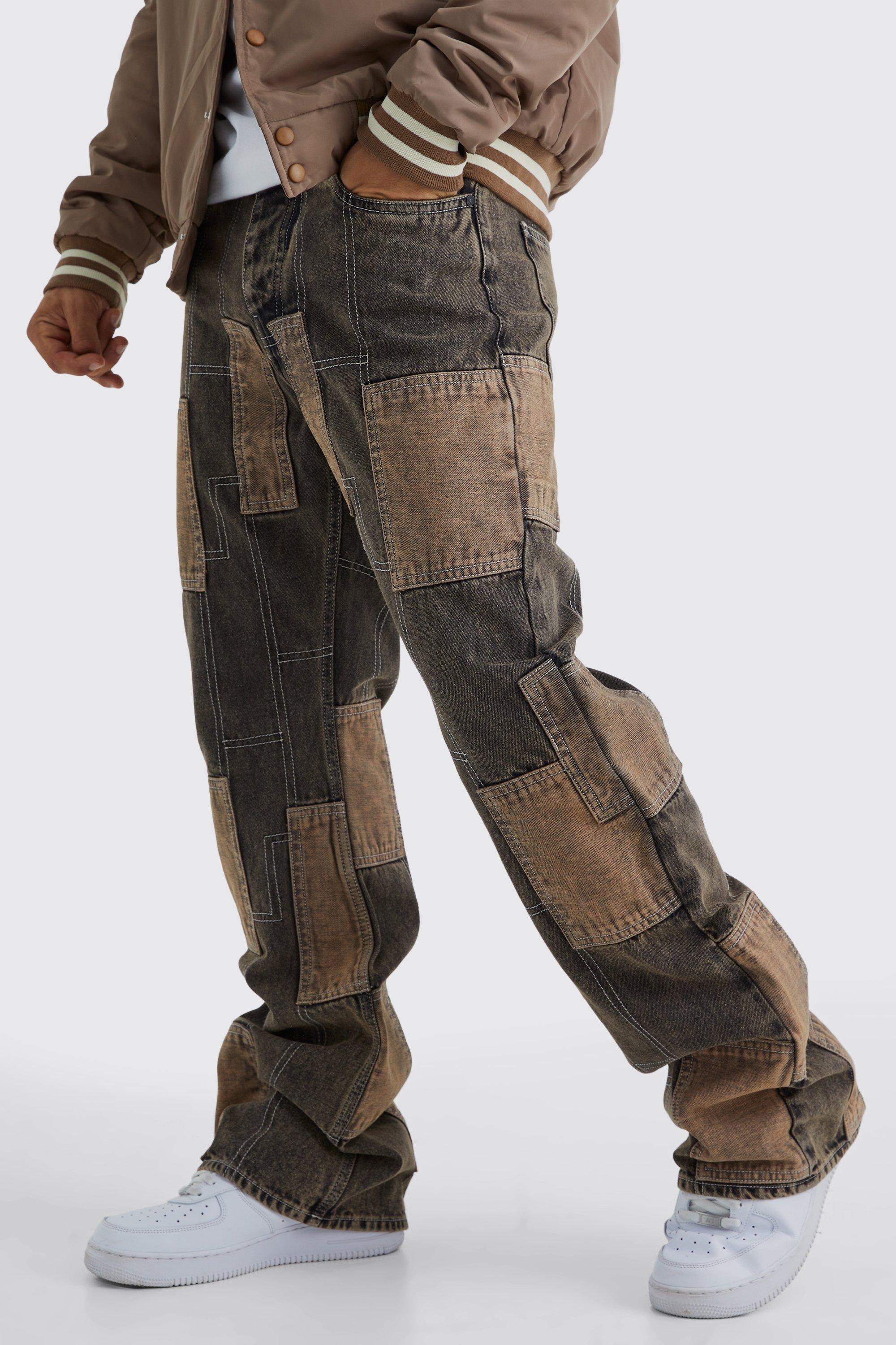 Cargo best sale patchwork pants