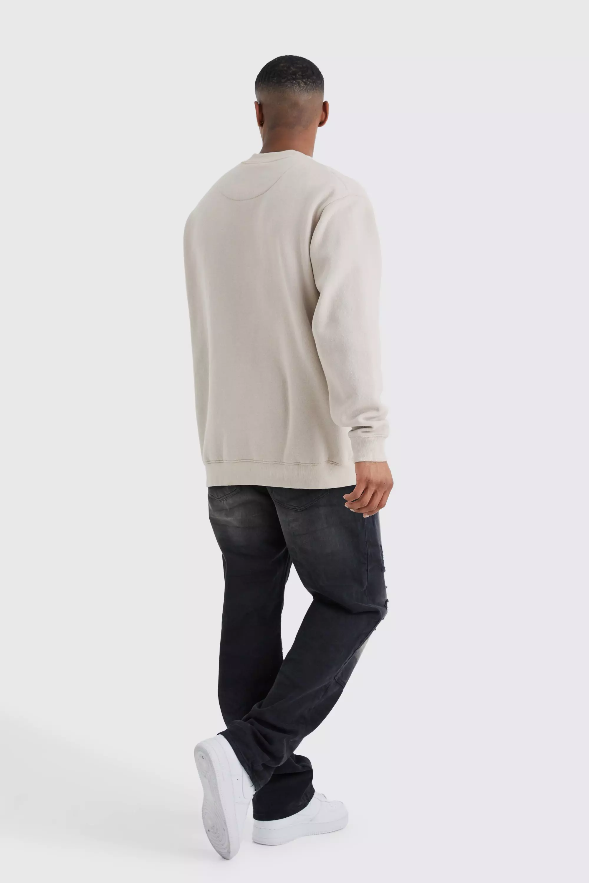 Relaxed Rigid Dirty Wash Carpenter Jeans | boohooMAN USA