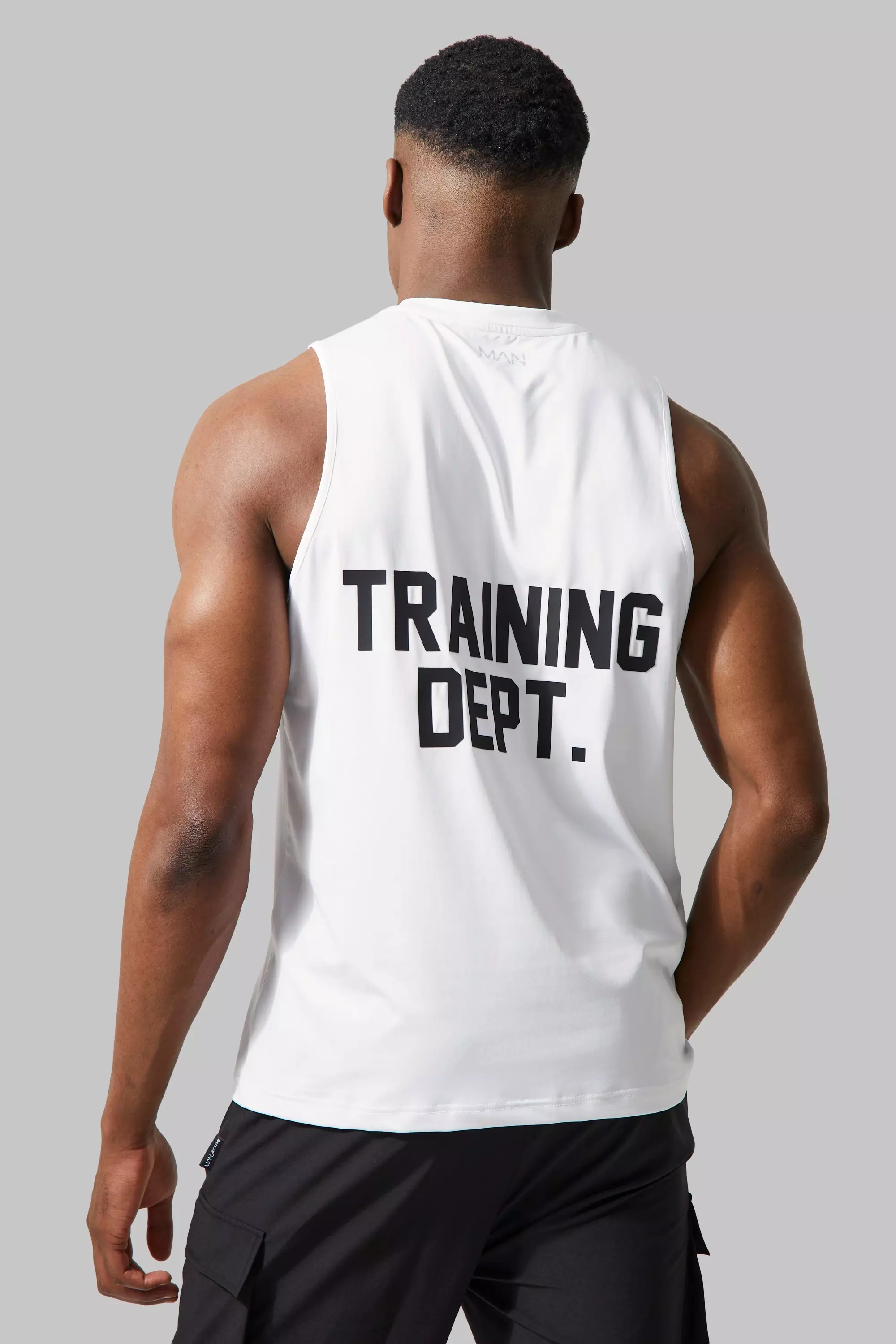 Man Active Training Dept Performance Vest White