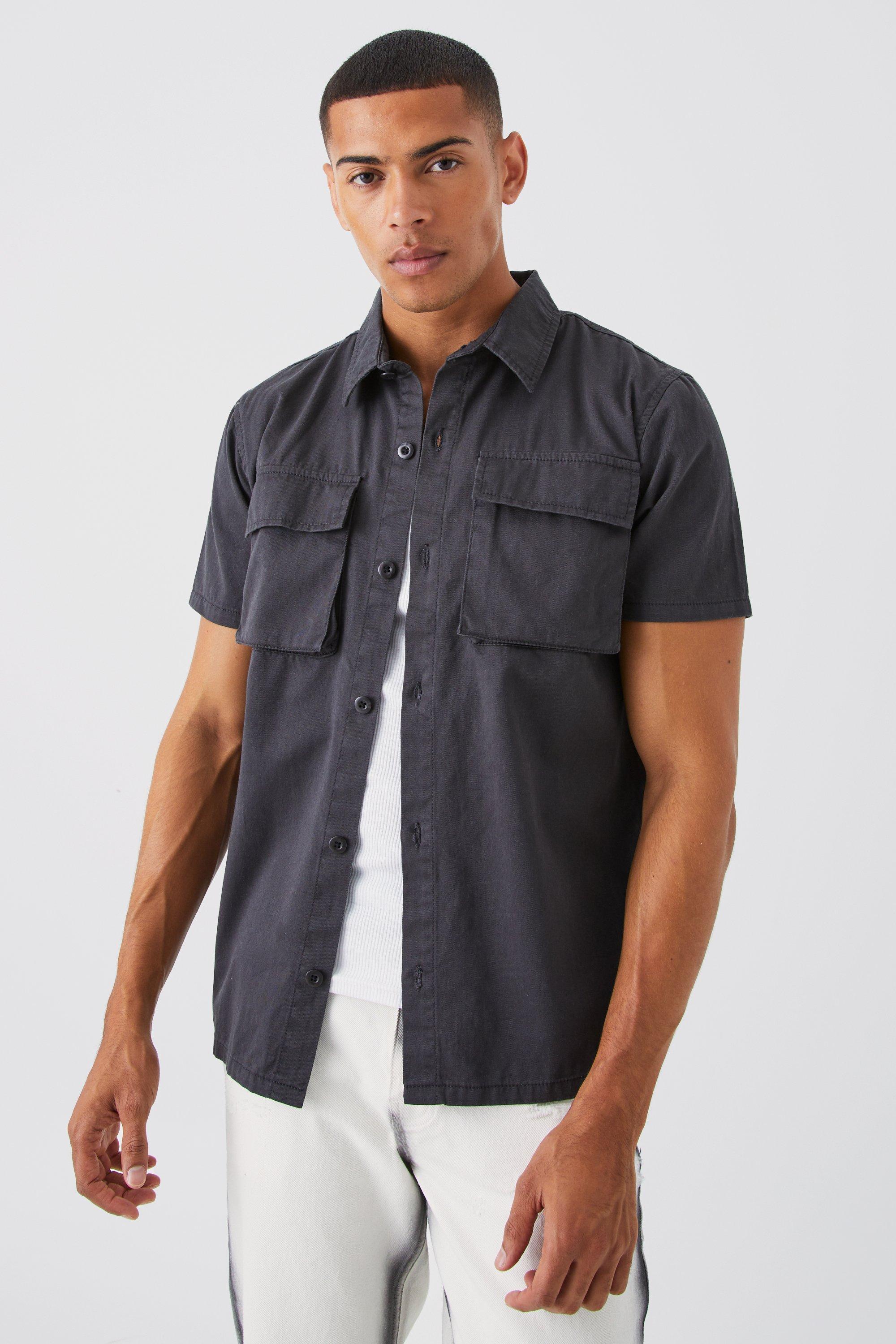 Twill Utility Overshirt para Men