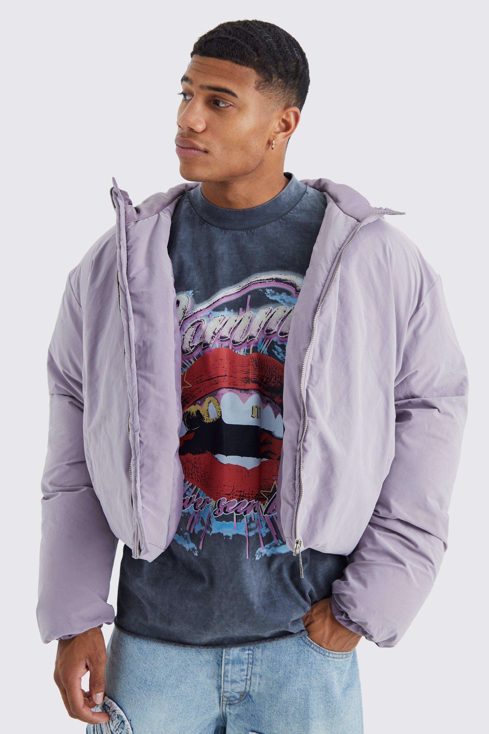 boohooMAN Men's Baroque Tapestry Puffer