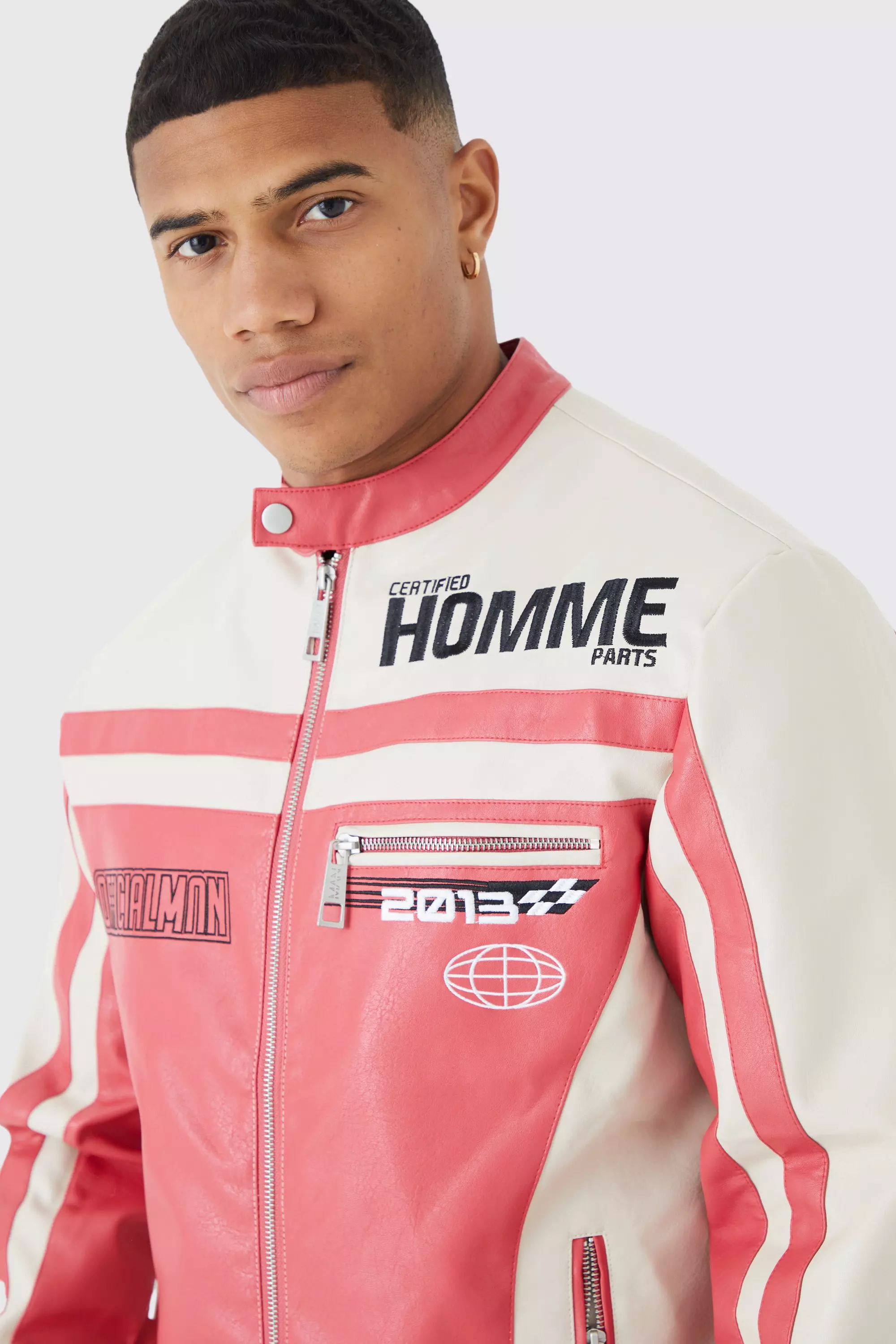 Pink motorcycle jacket best sale