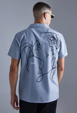 Grey Short Sleeve Pablo Picasso Revere Shirt