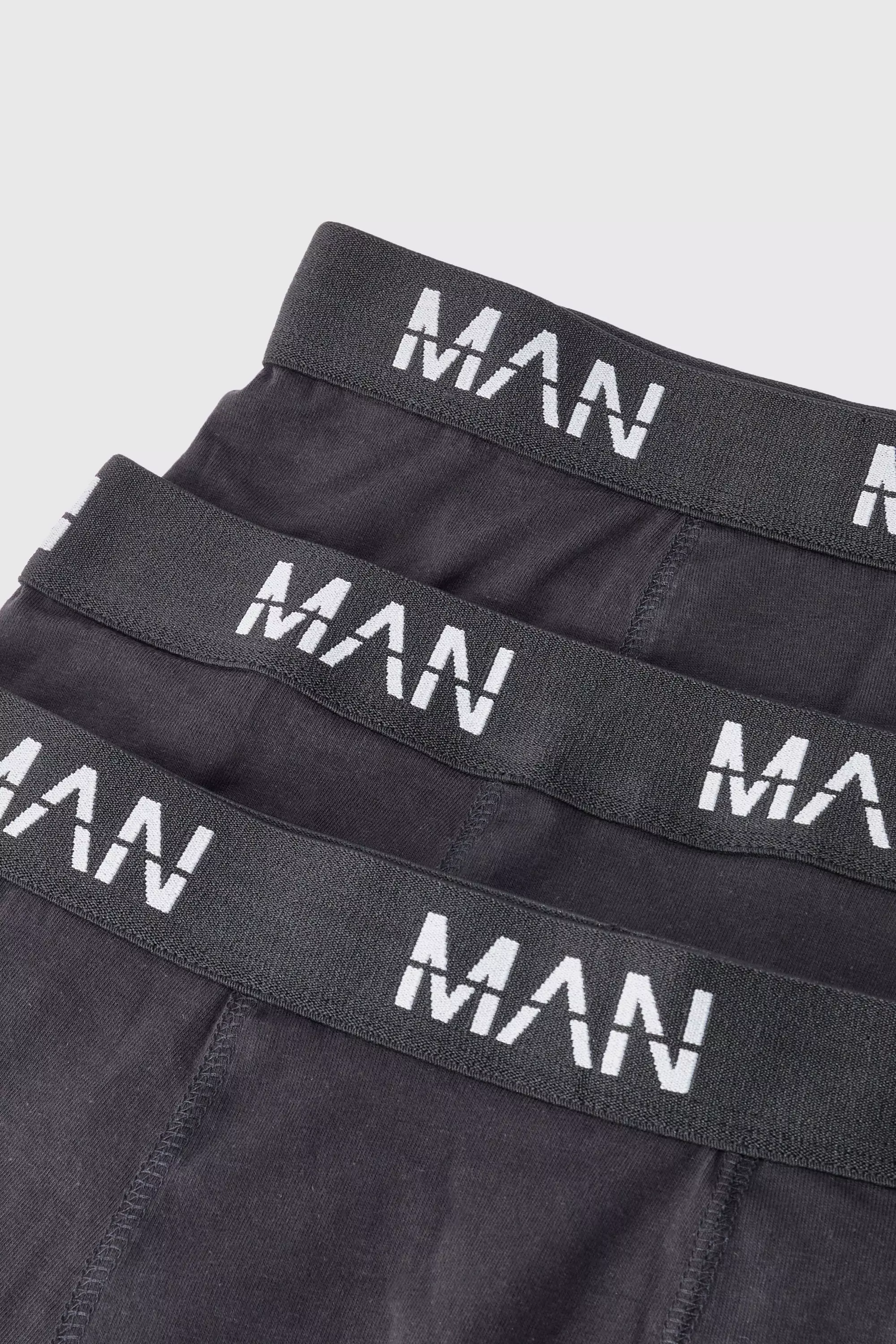 Black 3 Pack Man Dash Repeat Classic Trunks alternative image