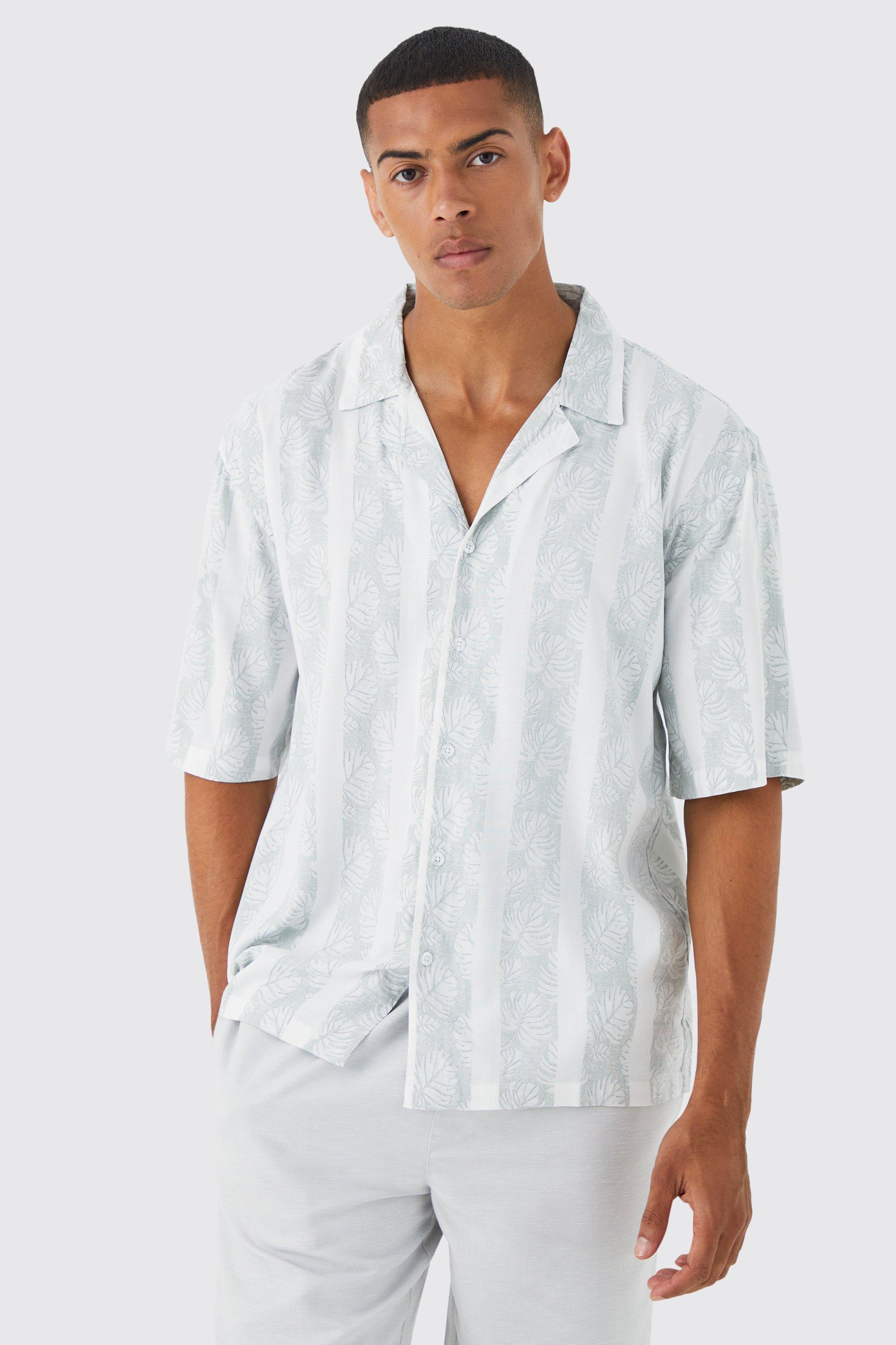 Boxy Short Sleeve Extreme Crinkle Shirt