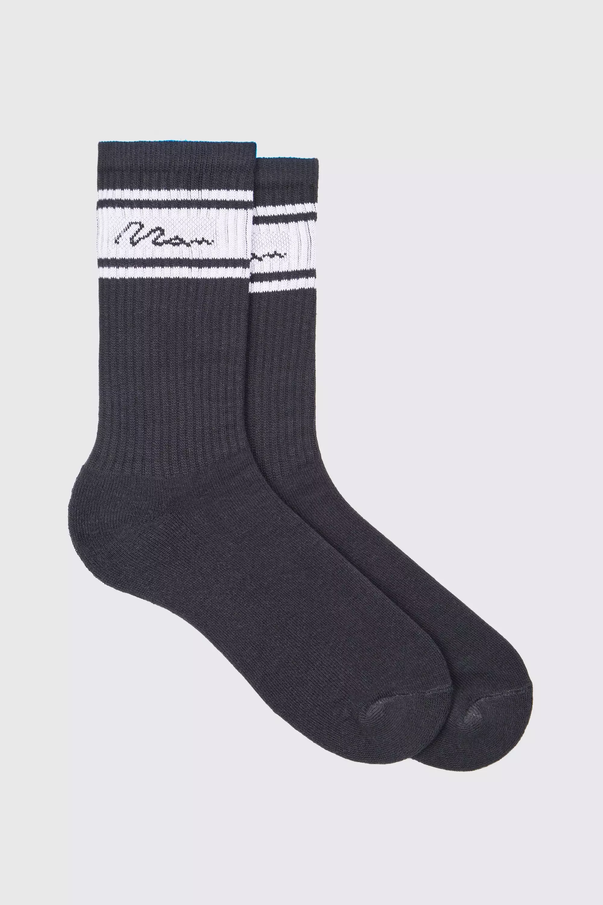 Black Man Signature Sports Stripe Socks alternative image