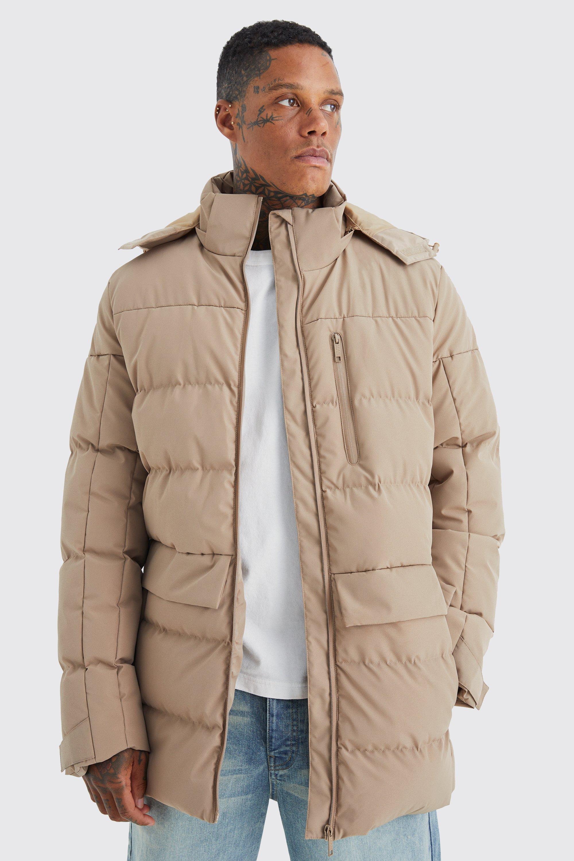 Boohooman longline 2024 puffer jacket