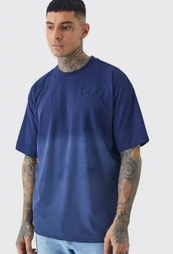 Navy Tall Plus Oversized Heavywieght Ofcl T-shirt