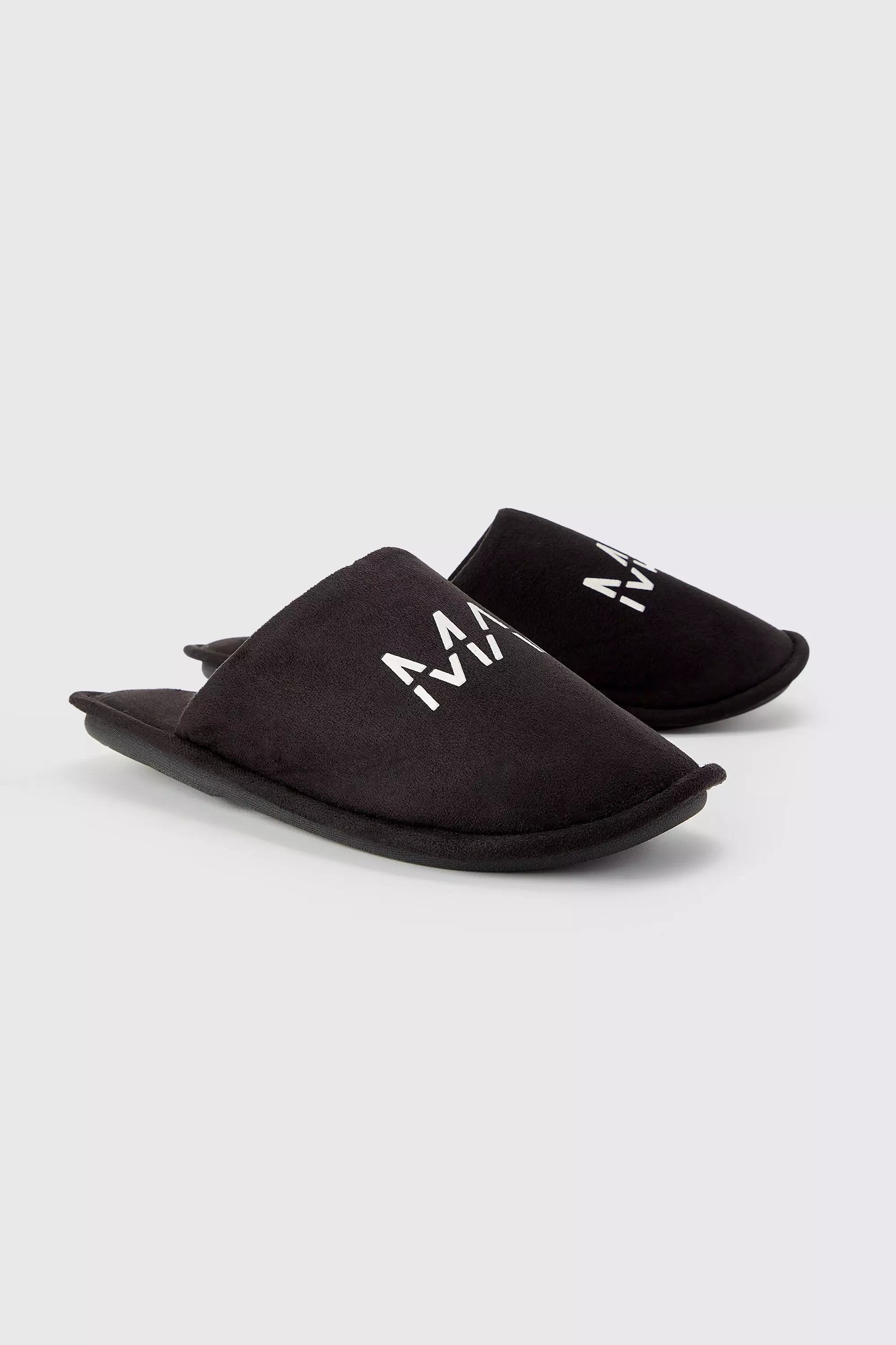 Original Man Velour Slipper Black