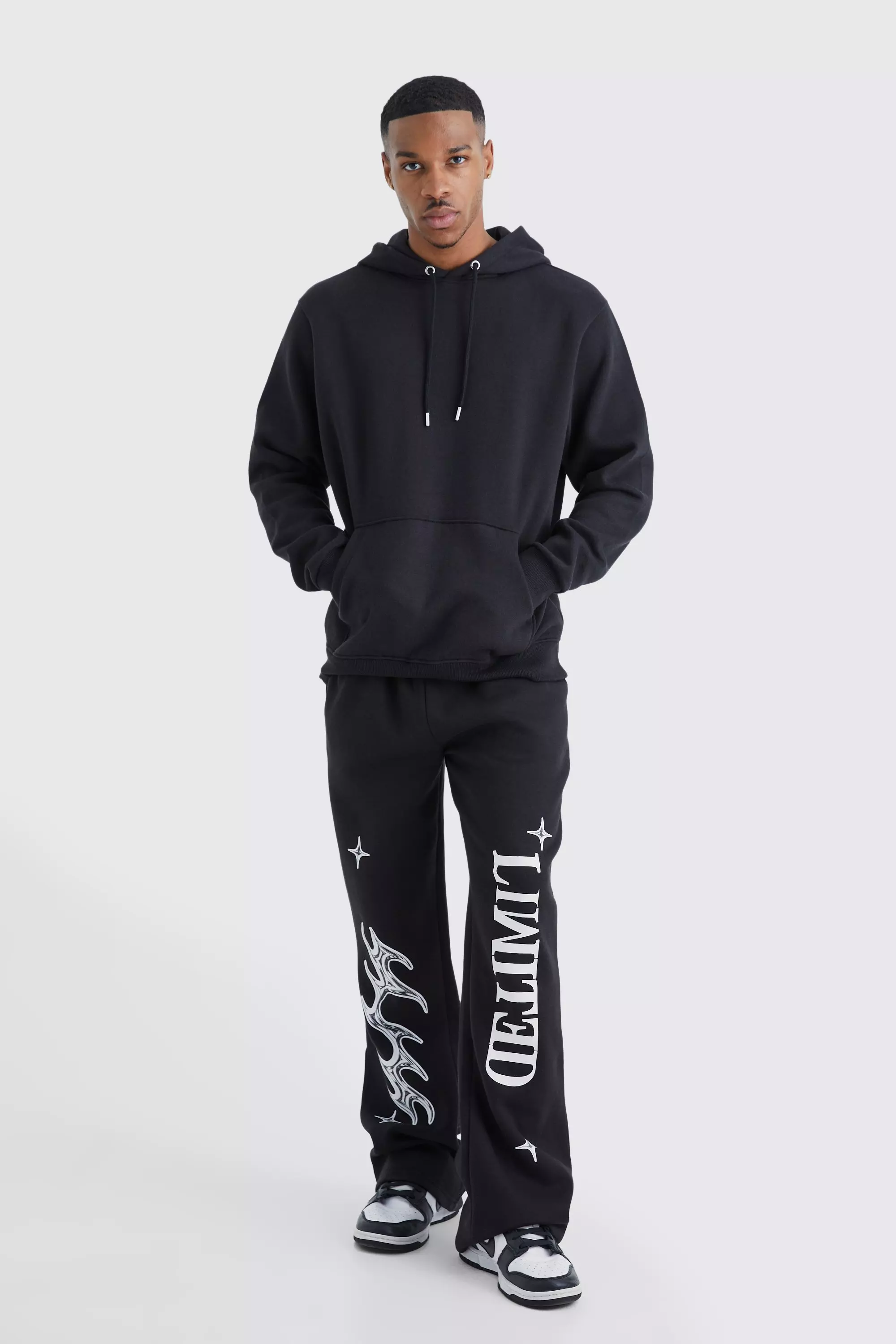Black Limited Joggingbroek Met Print En Gusset alternatieve afbeelding