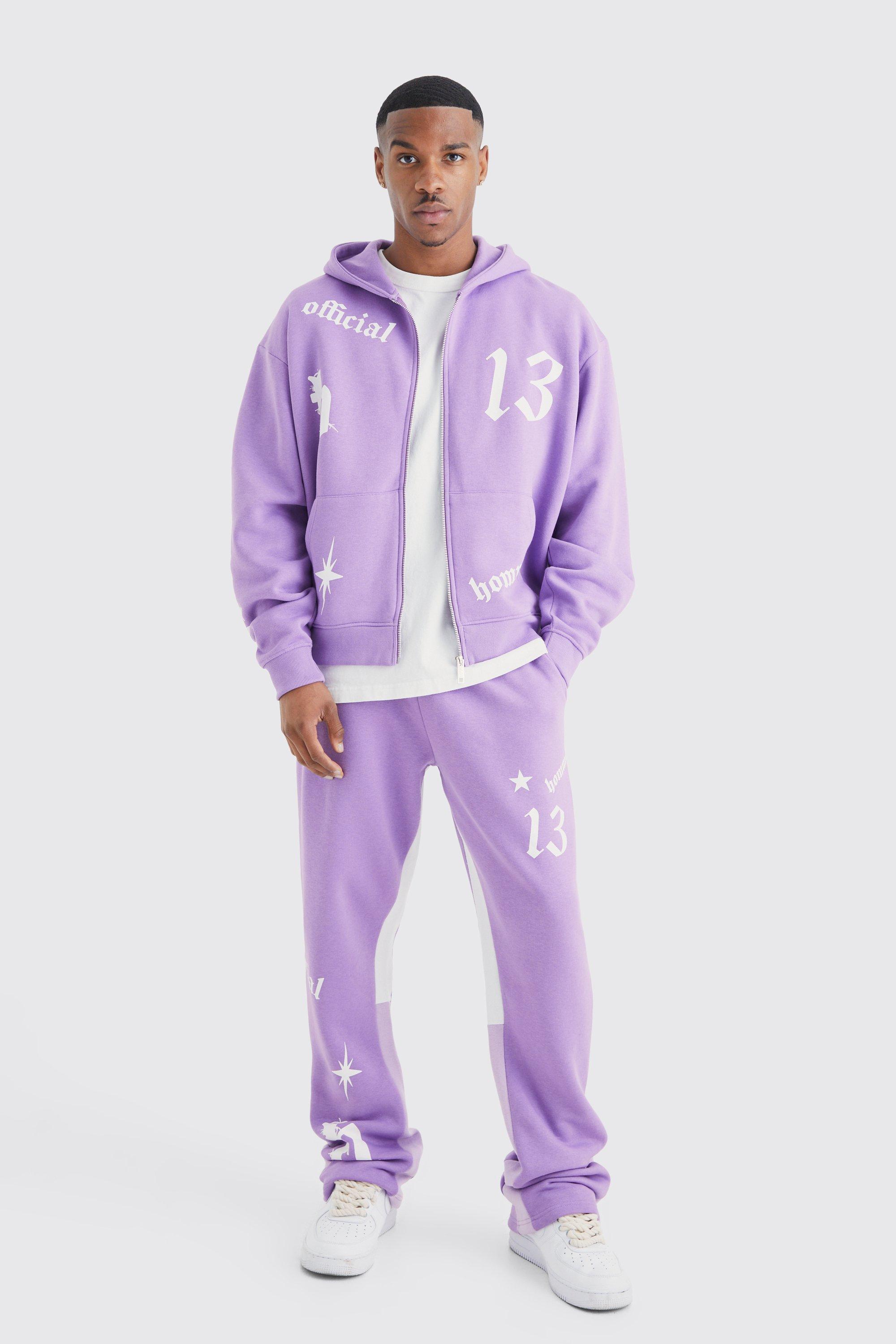 Men s Purple Tracksuits boohooMAN USA