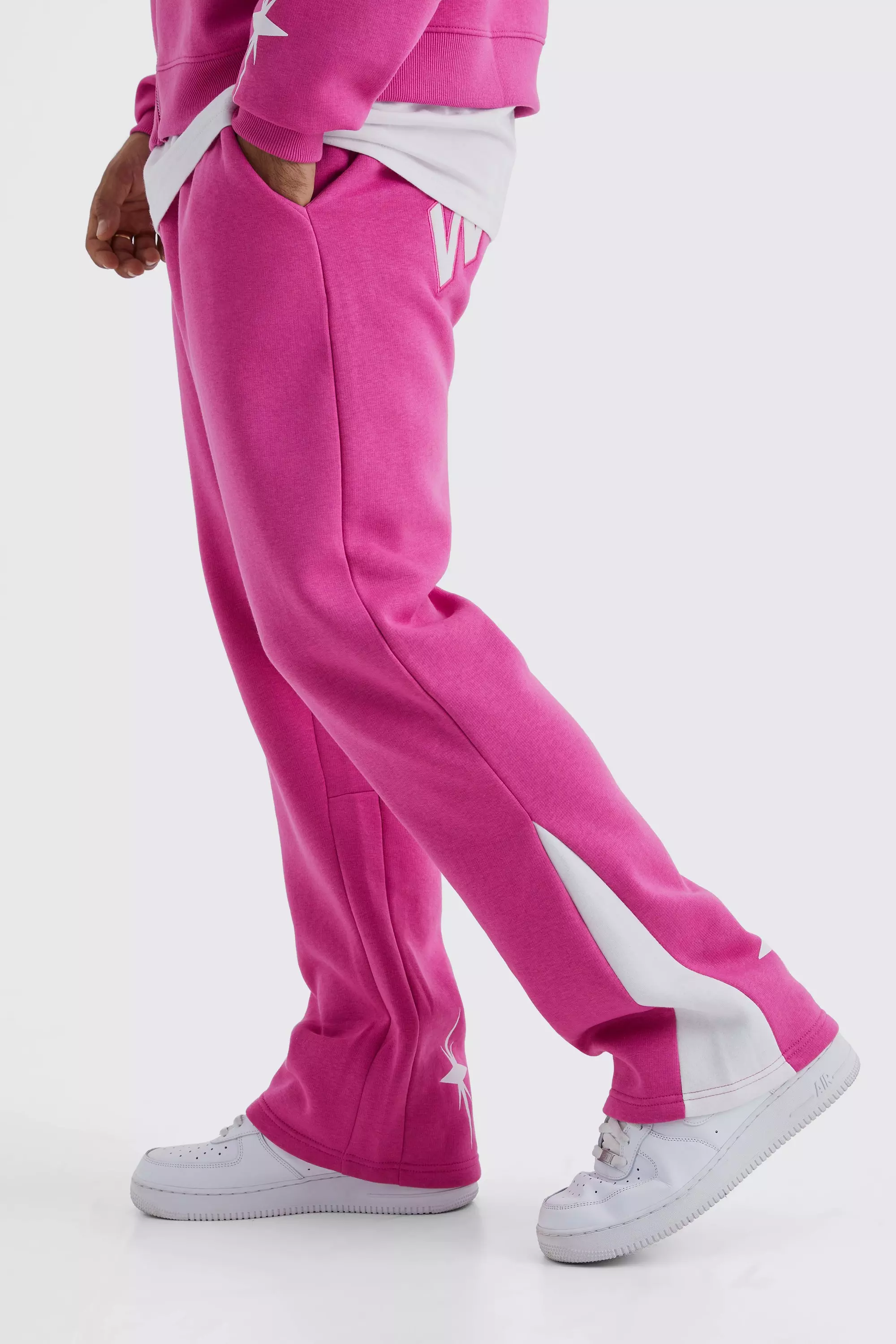 Worldwide Star Gusset Sweatpants Pink