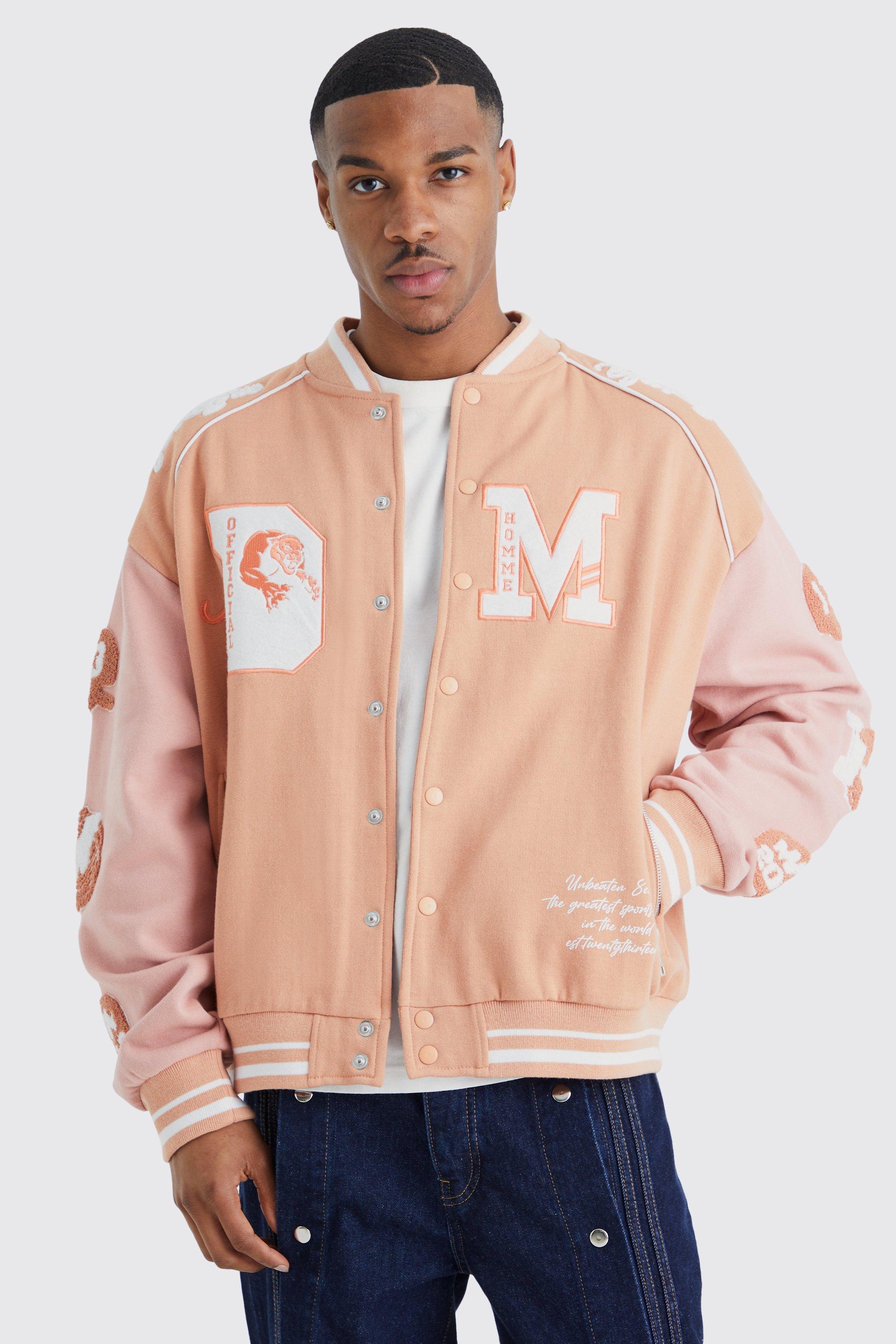 Fear of god pink bomber sale