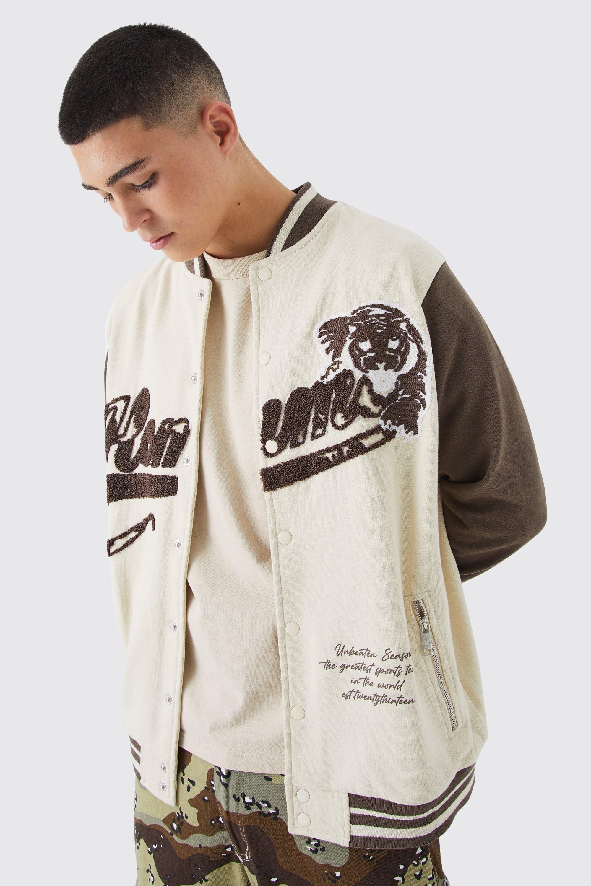 Editorial department varsity discount jacket