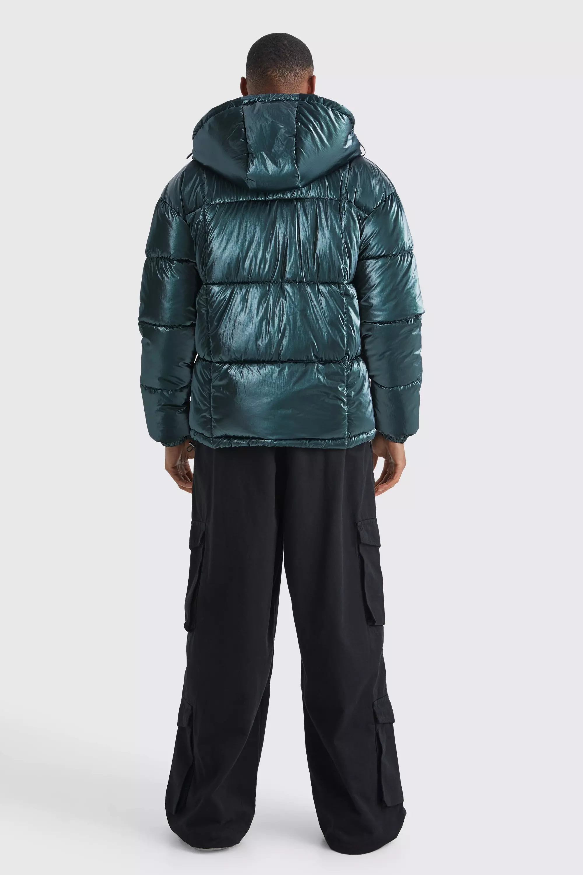 Steppjacke in Metallic-Optik, Green alternatives Bild