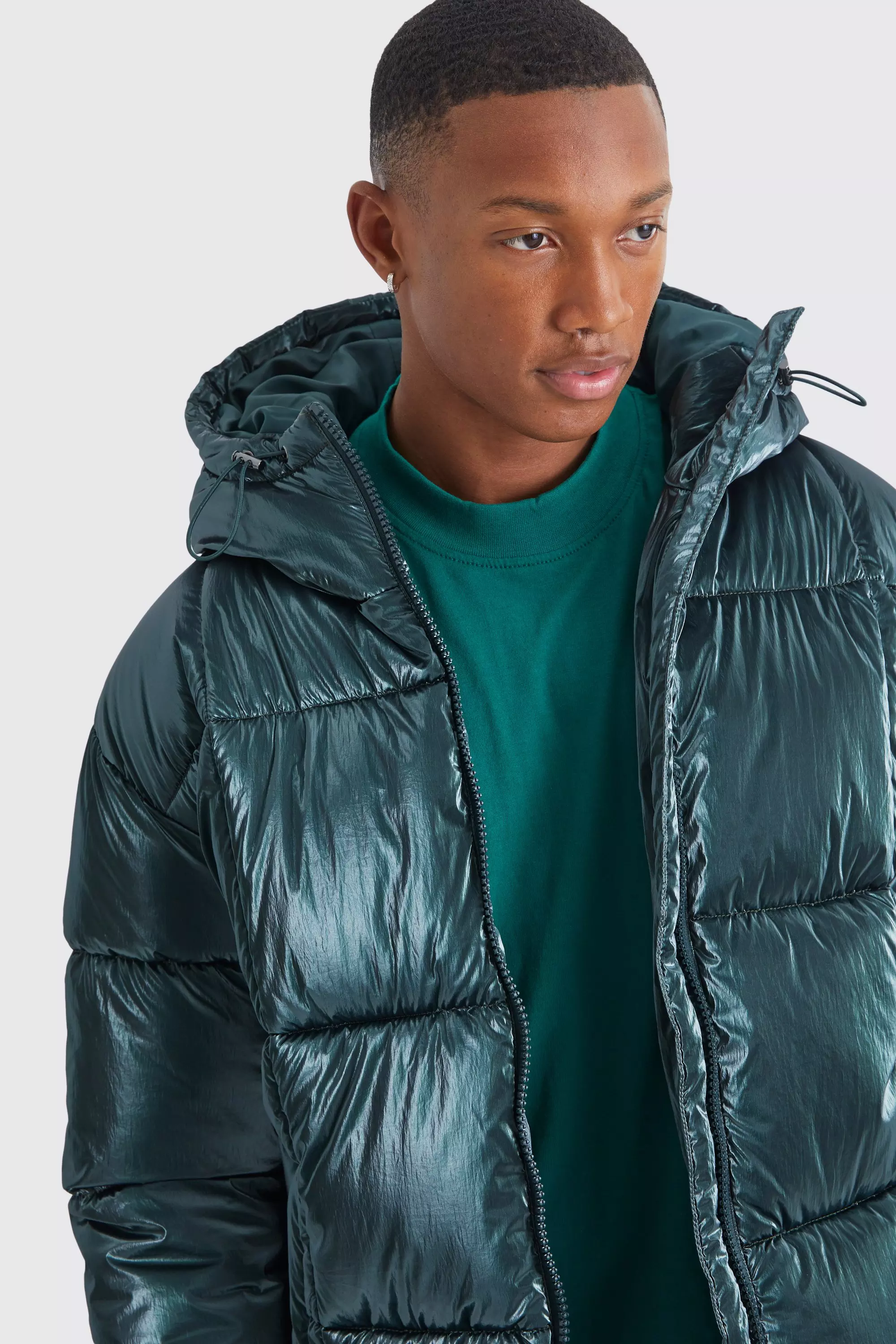 Steppjacke in Metallic-Optik, Green alternatives Bild