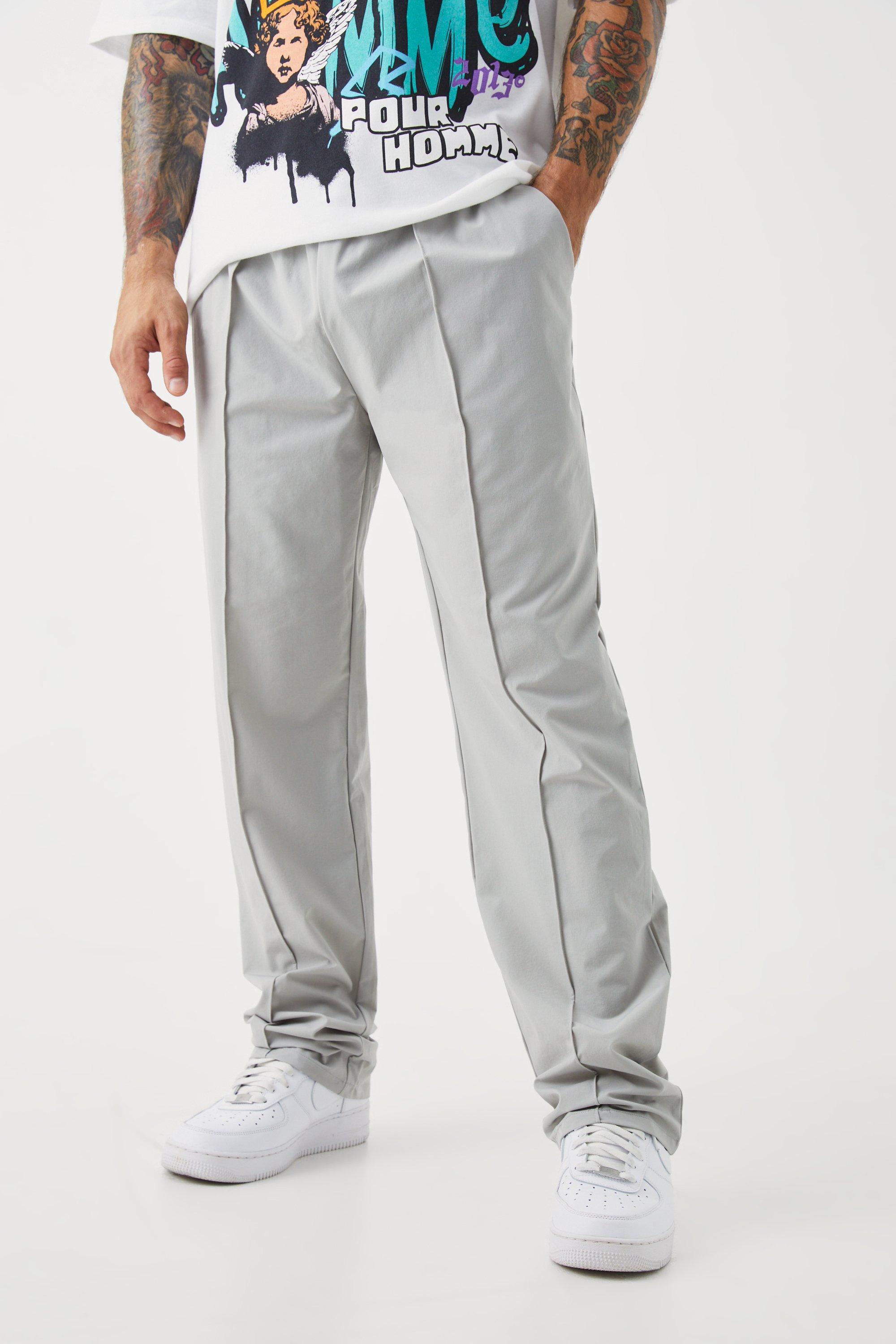 Technical Stretch Pin Tuck Relaxed Pants