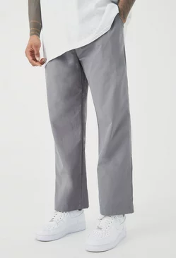 Charcoal Grey Technical Stretch Relaxed Pants