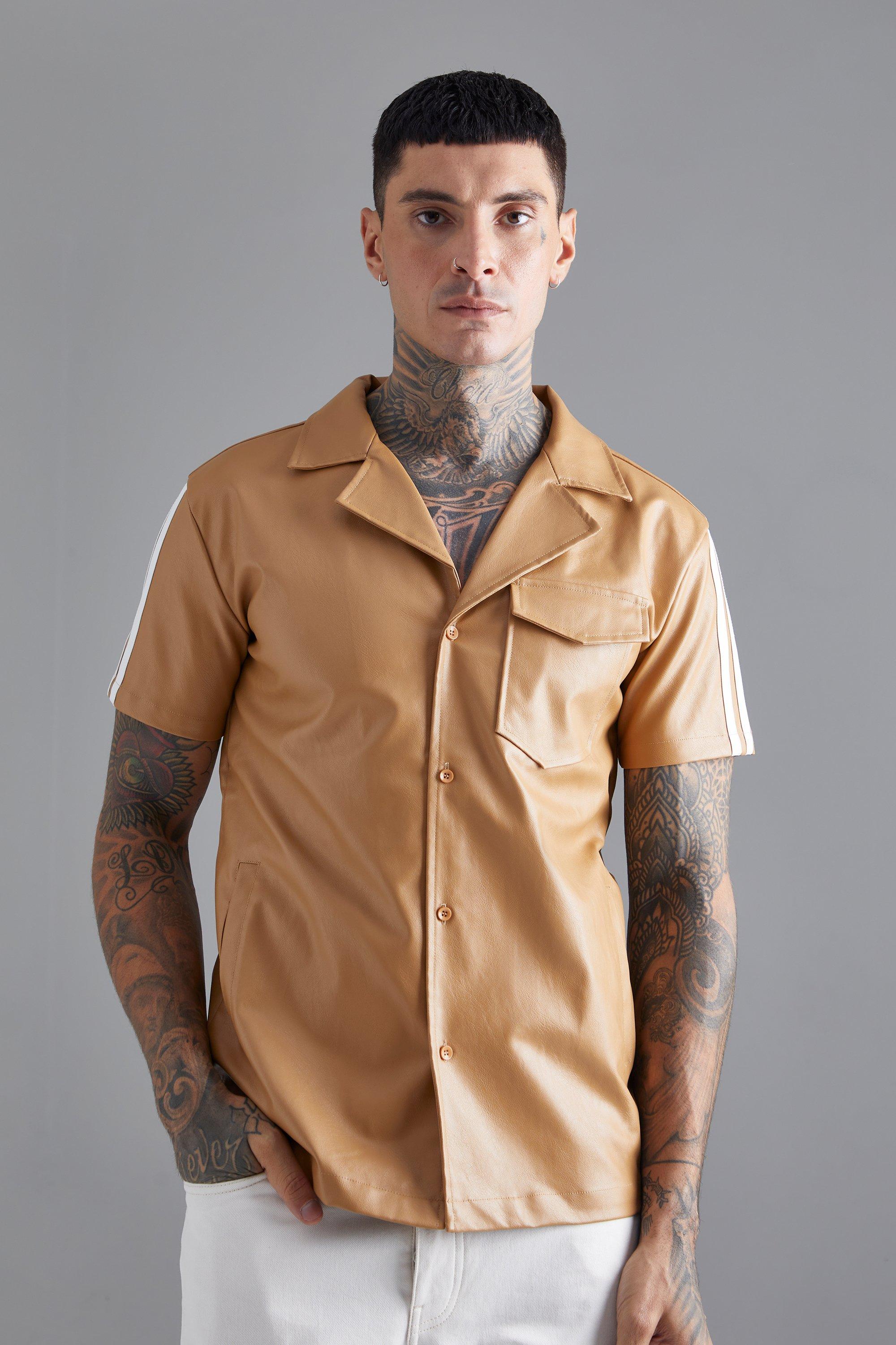 Men's Revere Collar Shirts | boohooMAN USA