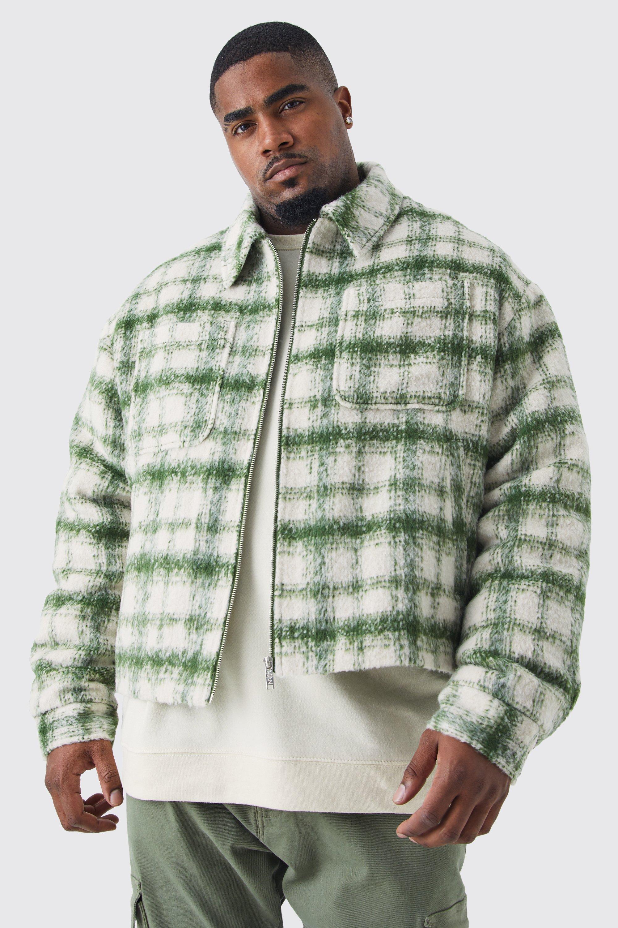 Brushed clearance check jacket