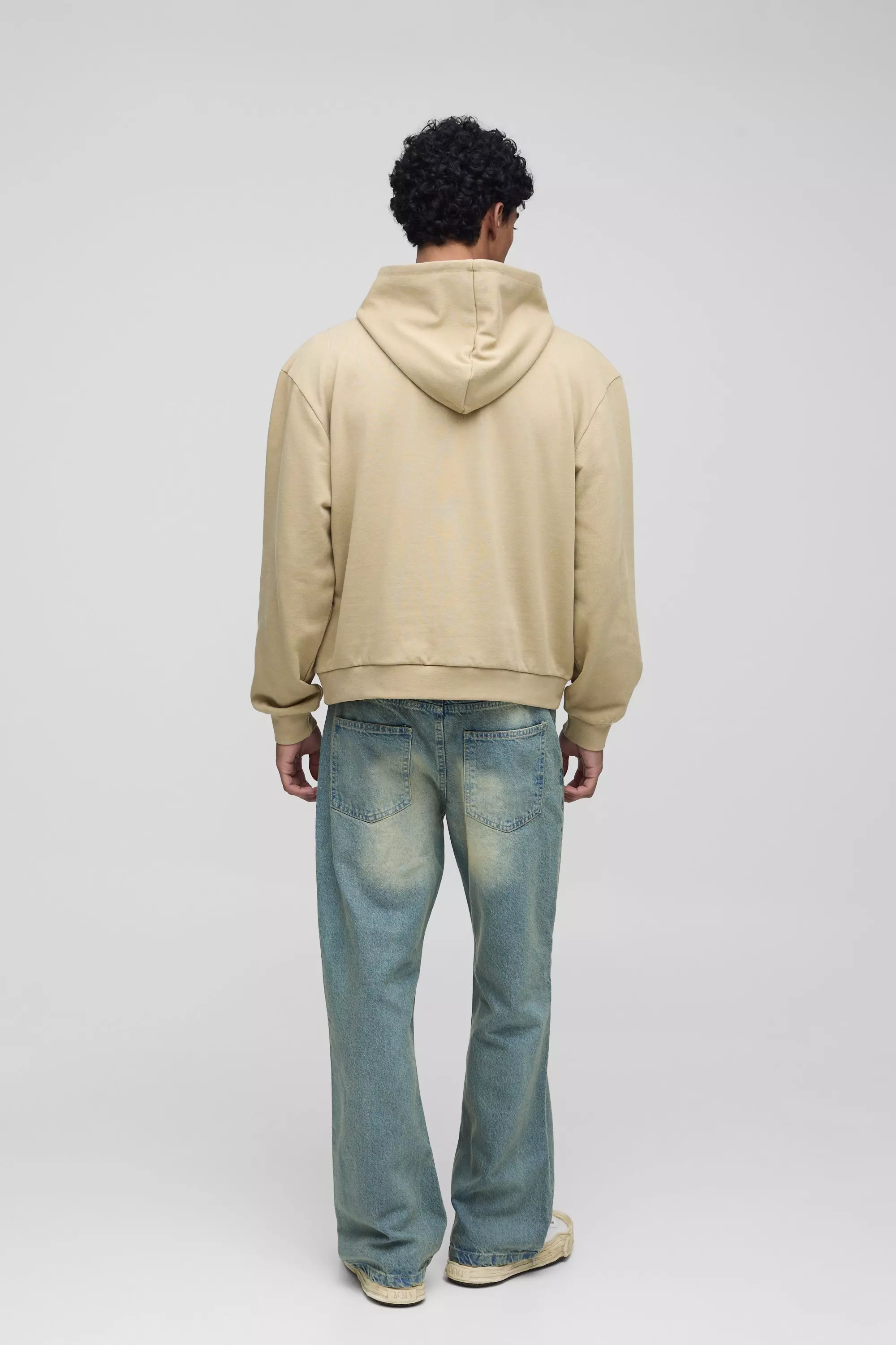 Relaxed Rigid Flare Jean | boohooMAN USA