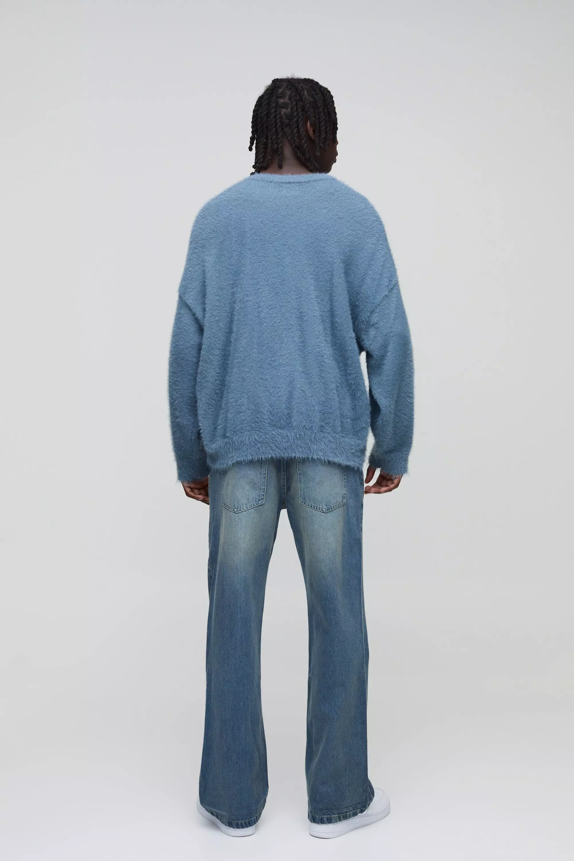 Relaxed Rigid Flare Jean | boohooMAN USA