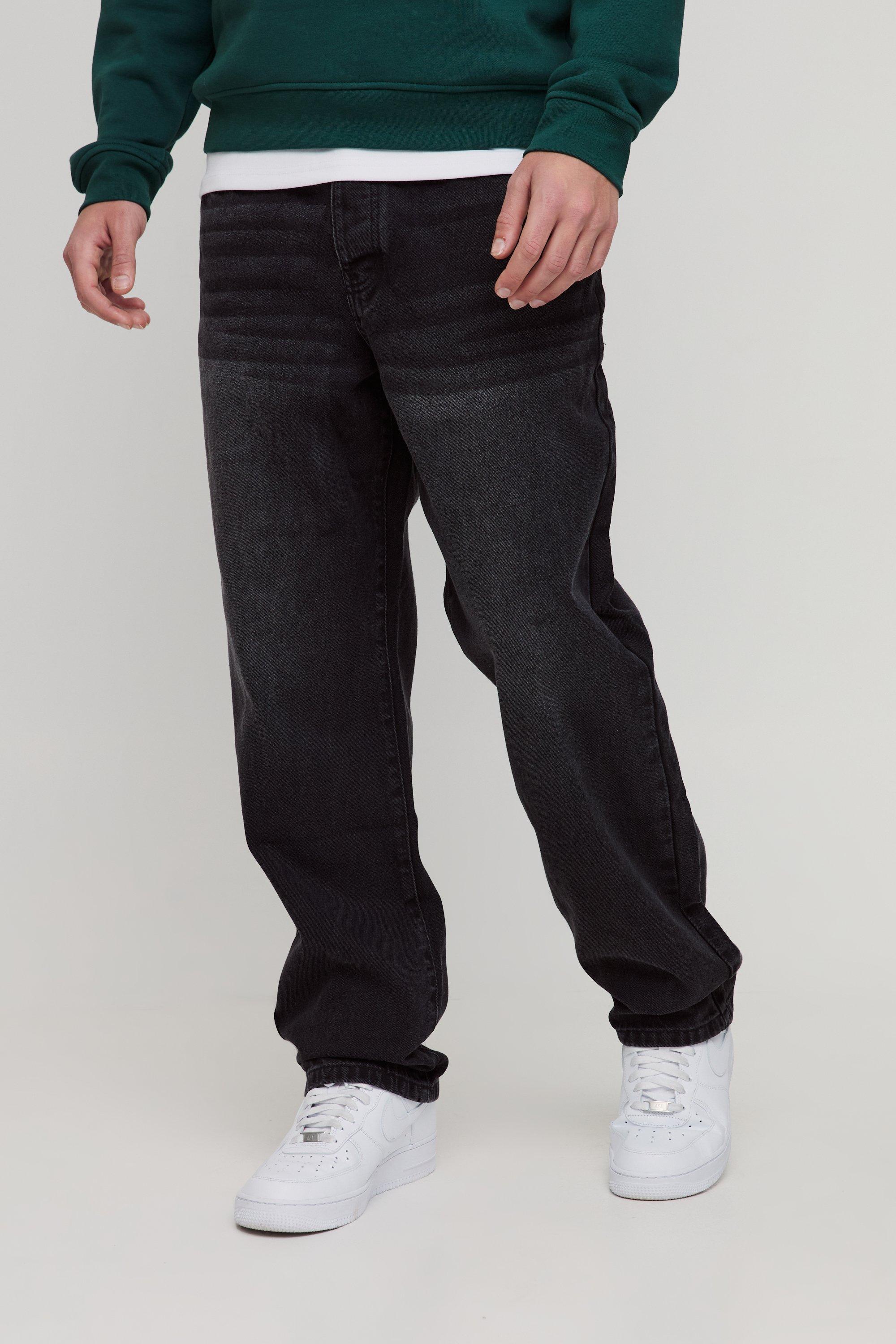 Relaxed Fit Frayed Edge Jeans