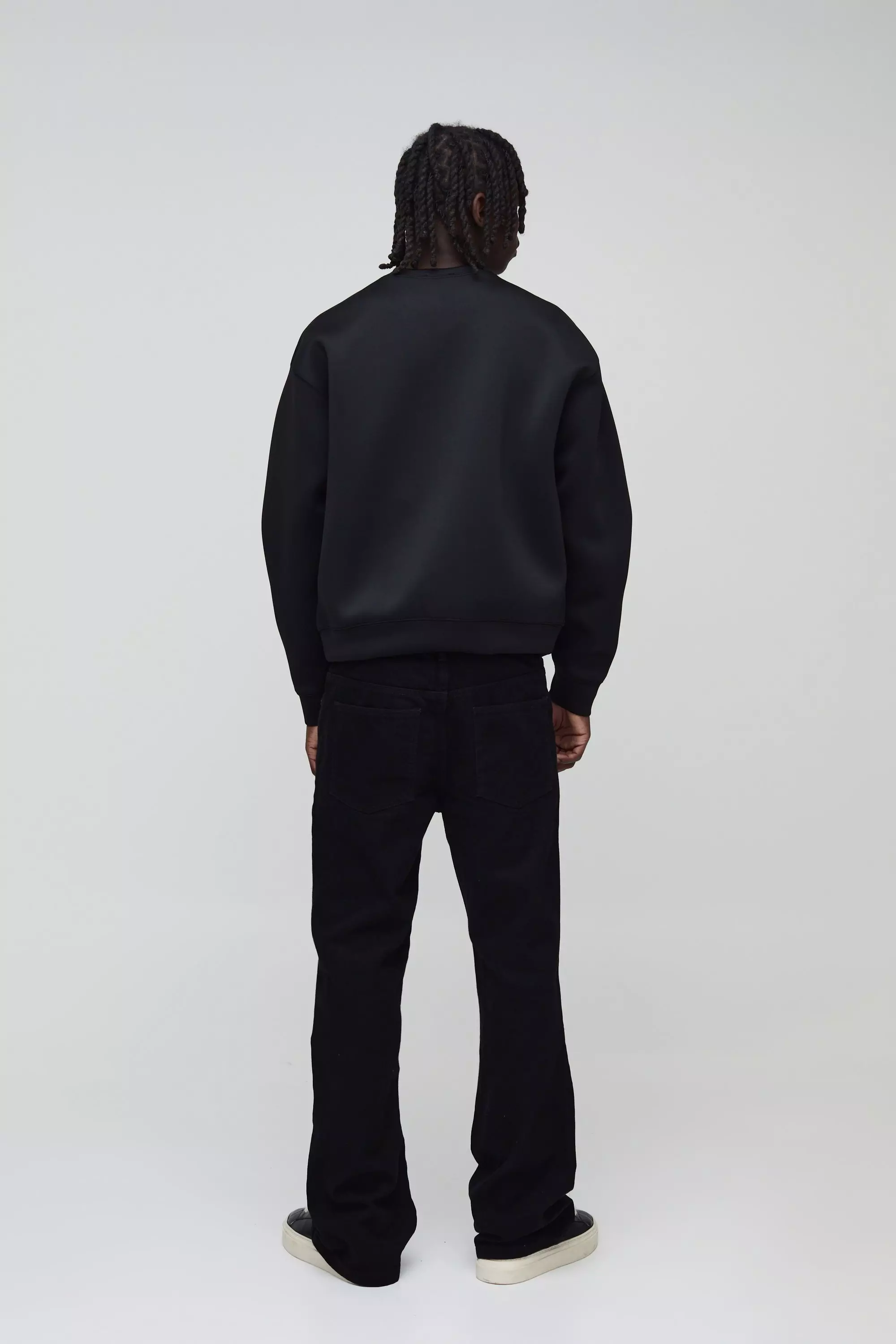 Relaxed Rigid Flare Jean | boohooMAN USA