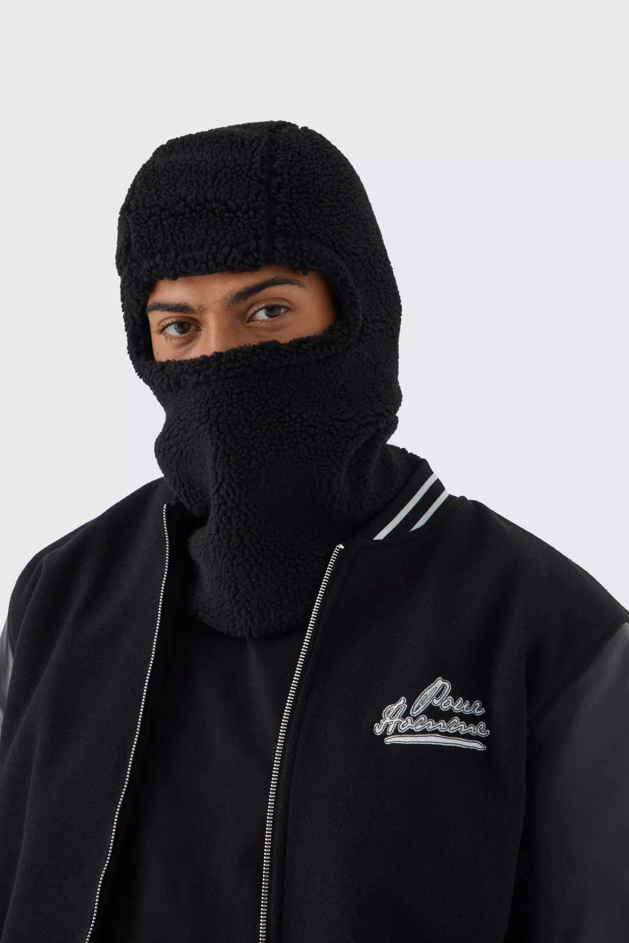 Borg Ski Hood Black