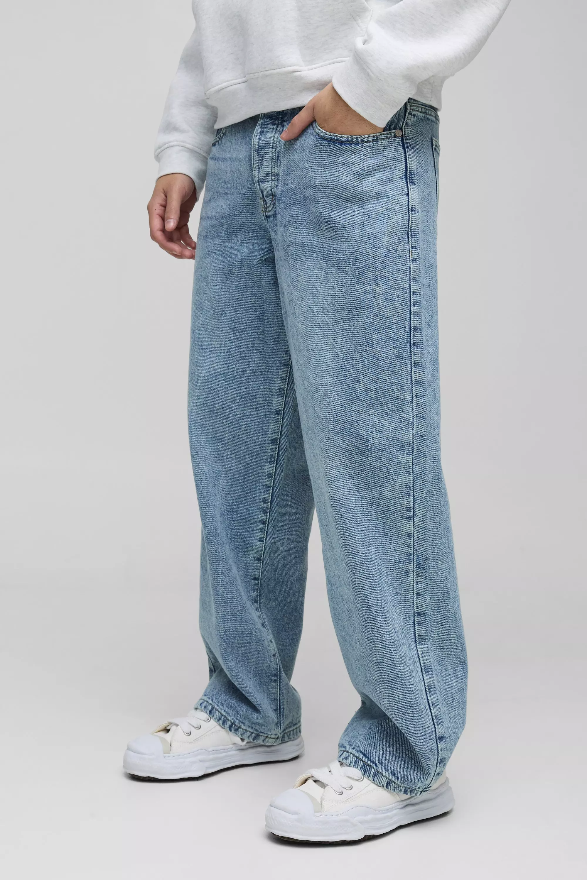 Relaxed Rigid Jean | boohooMAN USA