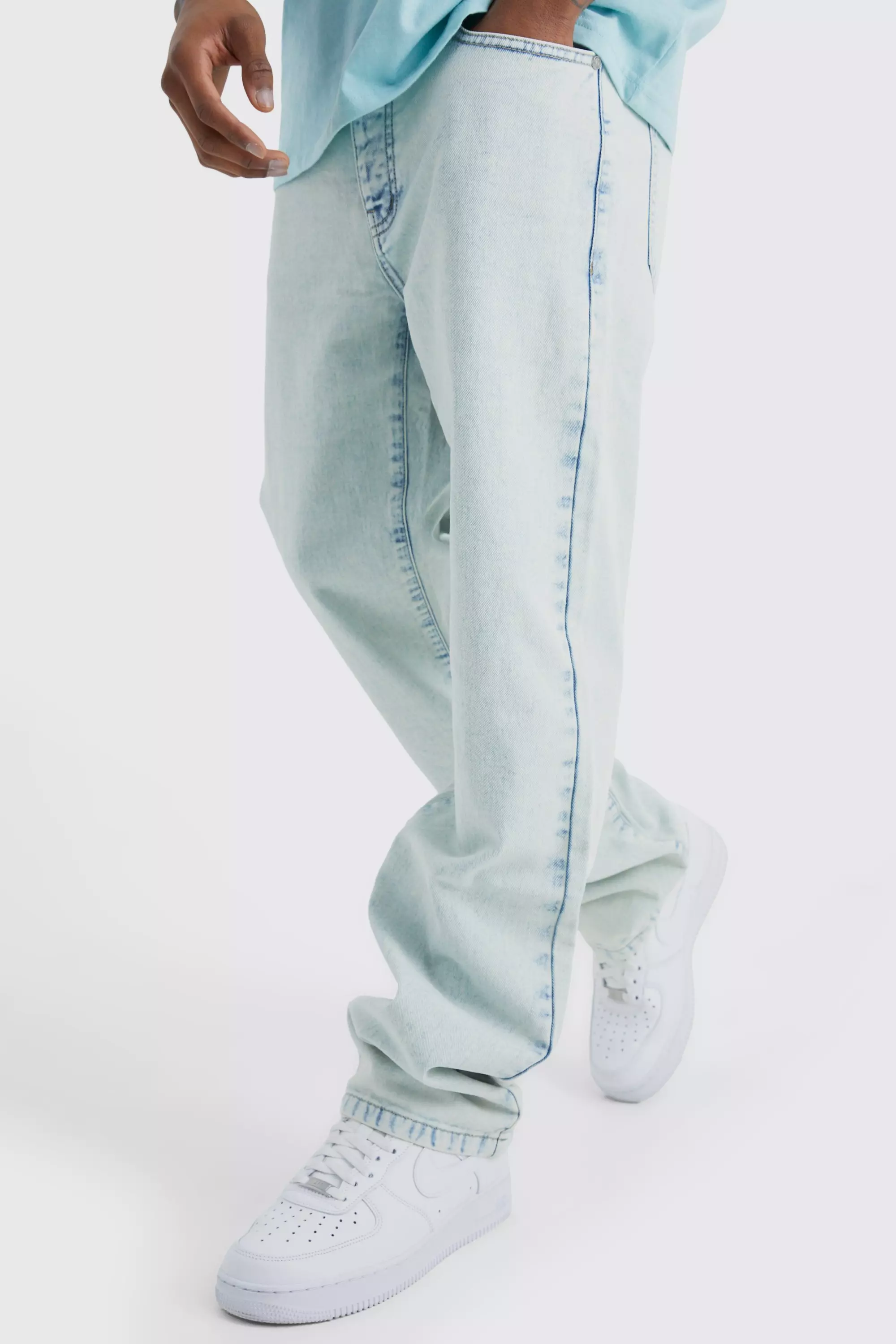 Relaxed Rigid Jean Ice blue