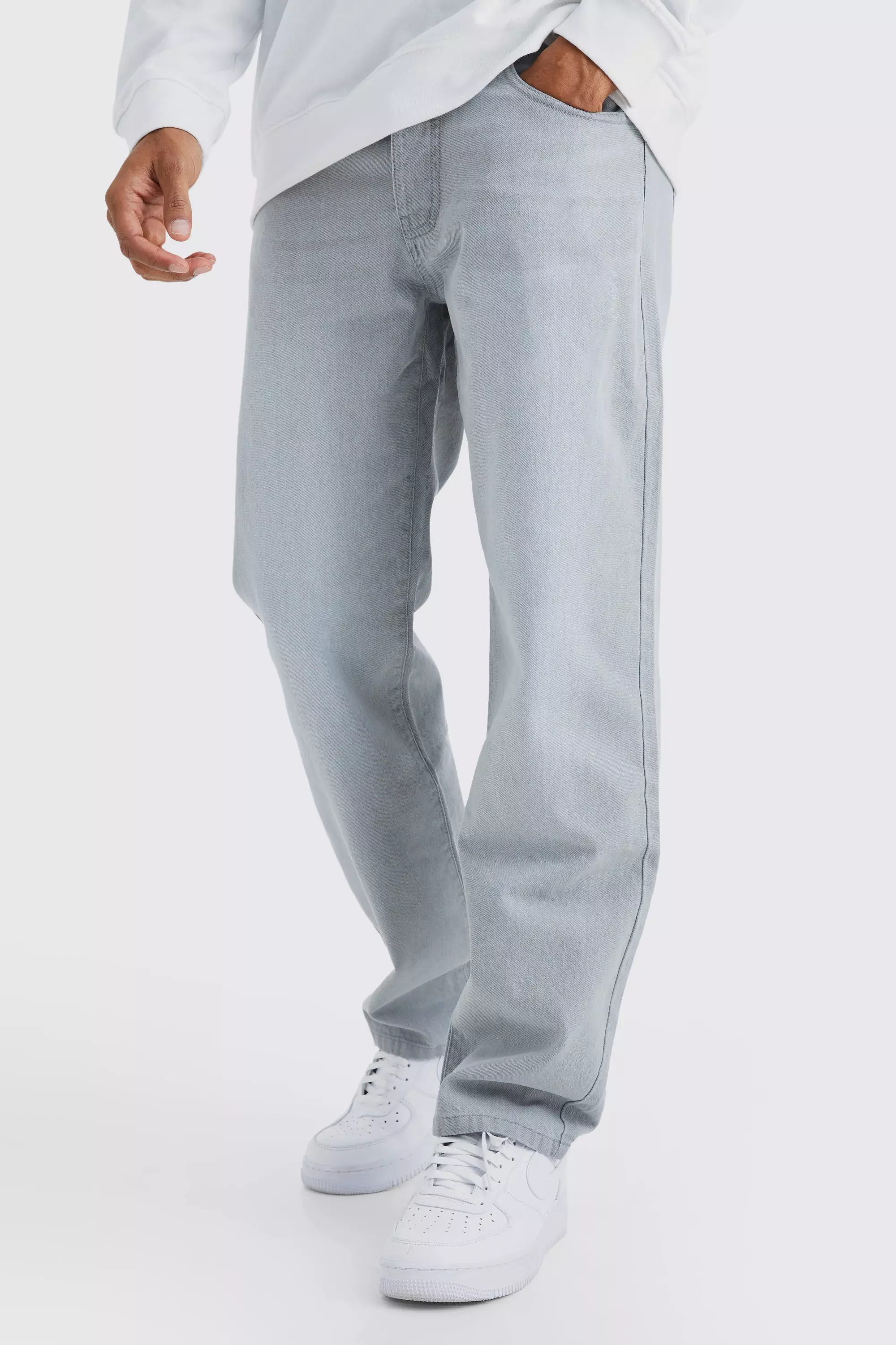 Relaxed Rigid Jean Ice grey