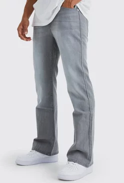 Grey Relaxed Rigid Flare Jean