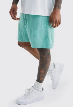 Monogram Knitted Relaxed Shorts Sage