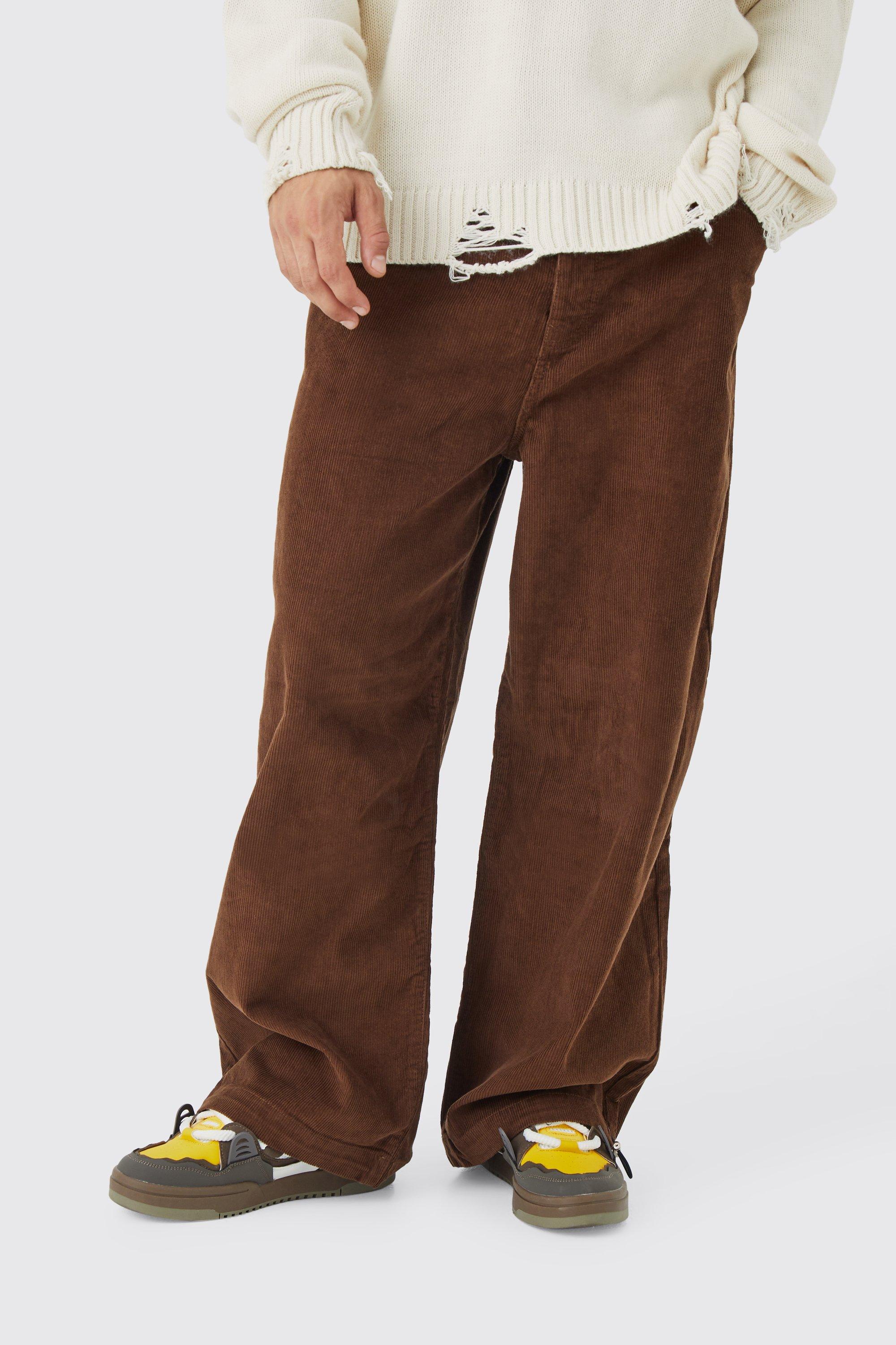 Elastic Waist Parachute Cord Trouser | boohooMAN UK