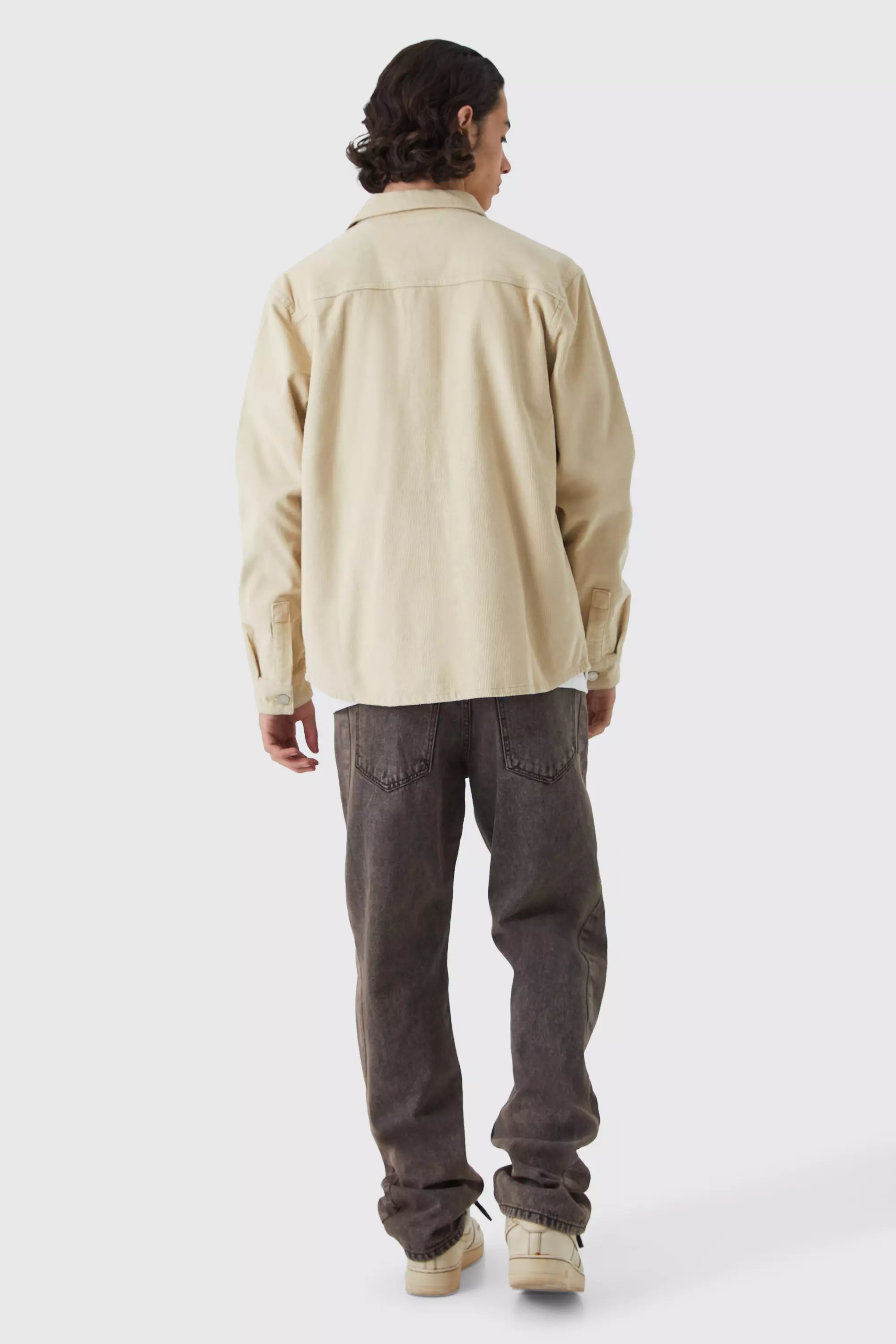 Stone Corduroy Cargo Overhemd alternatieve afbeelding