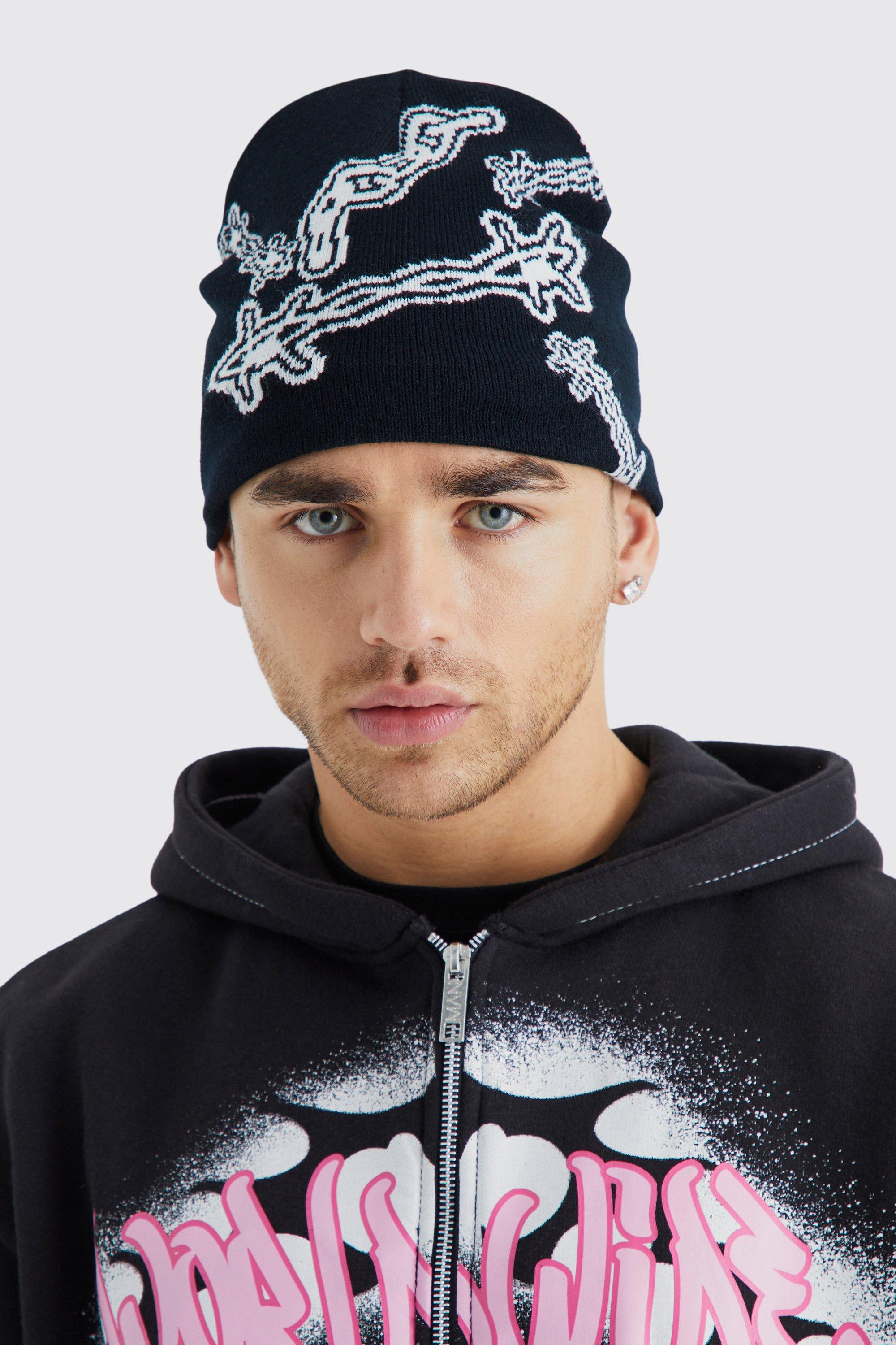 安心してご購入 THUG CLUB Jacquard Web Stud Beanie ビーニー | celeb