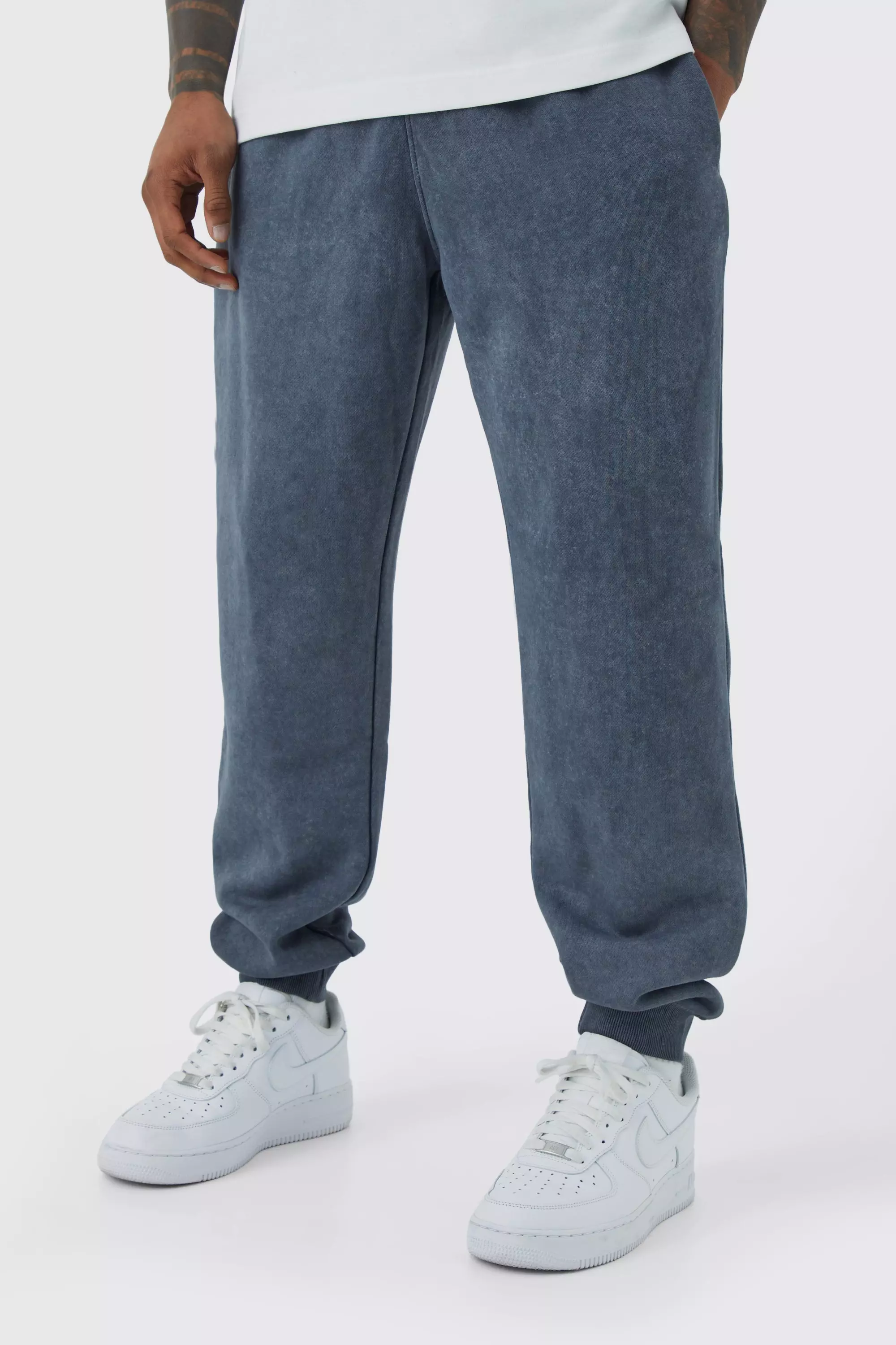 Pantaloni tuta Core in lavaggio acido, Charcoal immagine alternativa