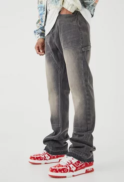 Slim Rigid Flare Carpenter Jeans Grey
