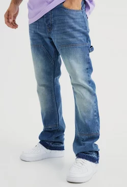 Slim Rigid Flare Carpenter Jeans Vintage blue