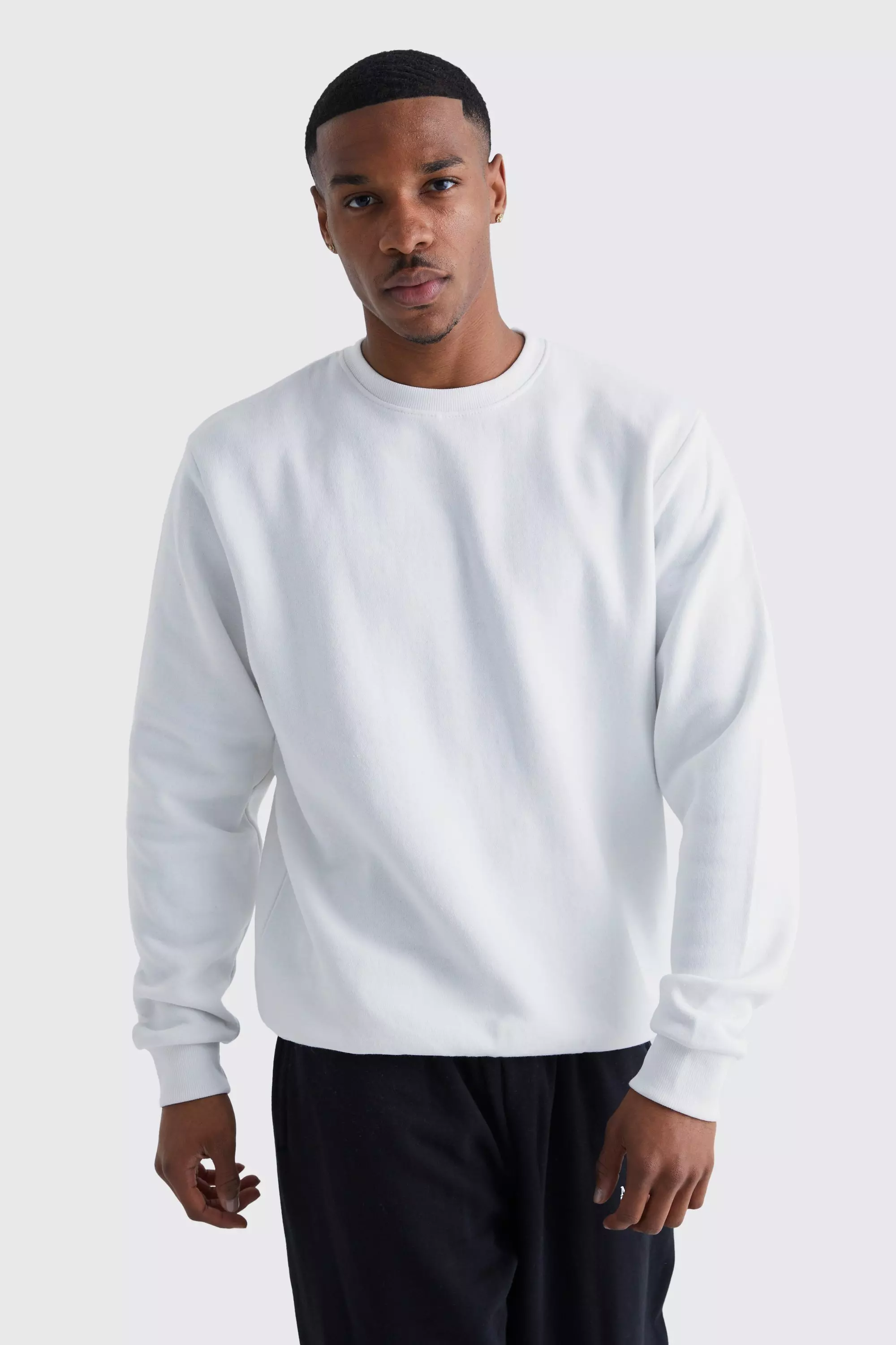 Basic Crew Neck Sweatshirt boohooMAN